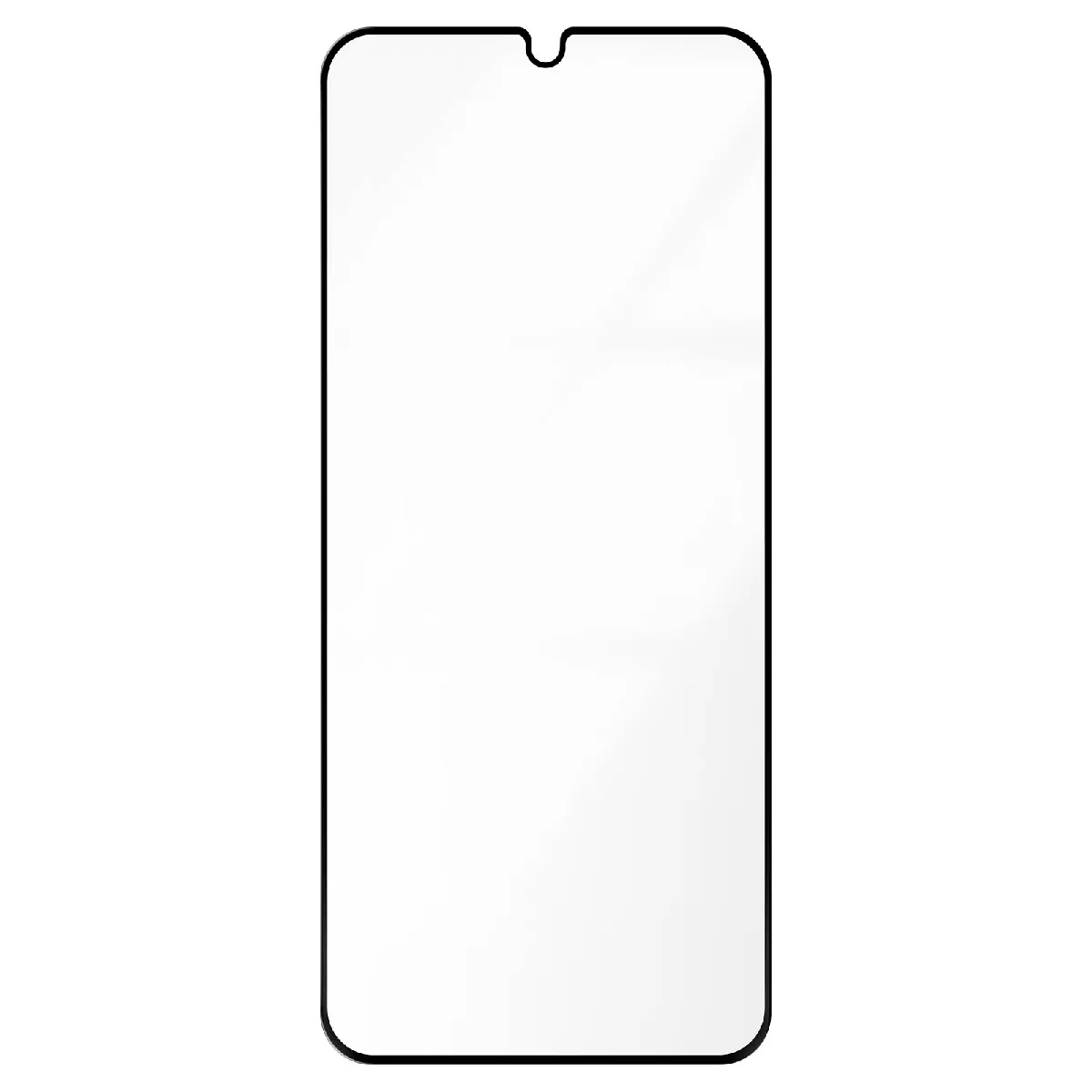 Verre Trempé Pour Samsung Galaxy A25 Adhésion Totale Noir Transparent