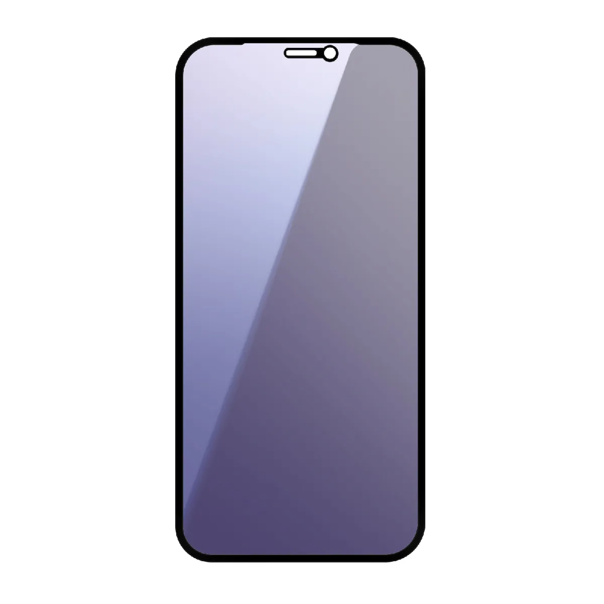 Protège Écran Pour Iphone 12 Mini Verre Trempé Anti-lumière Bleue Noir