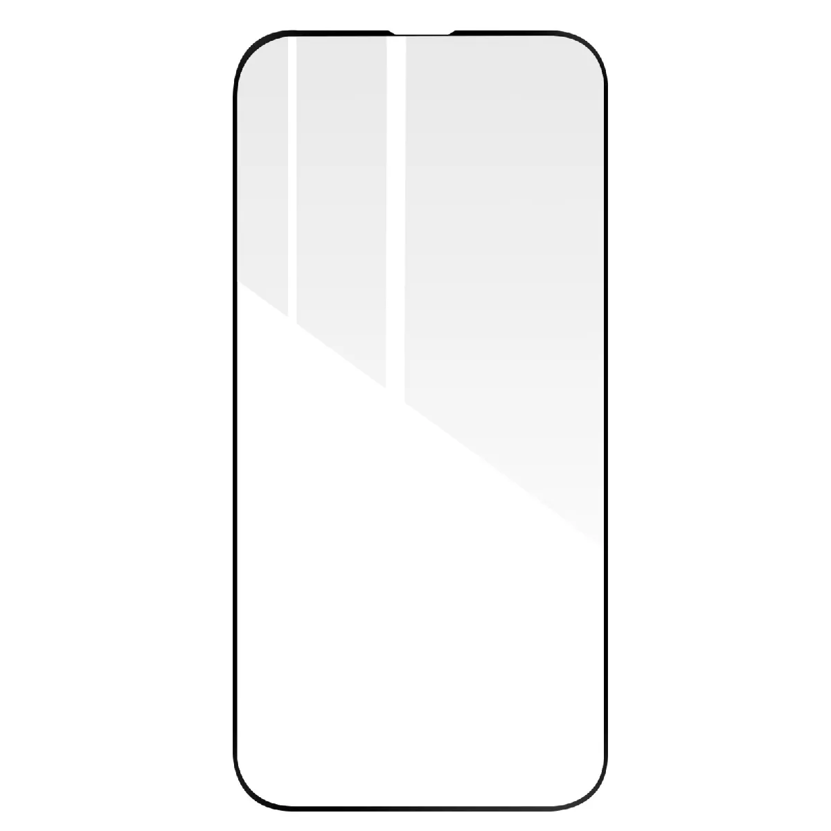 Verre Trempé Pour Iphone 14 Dureté 9h Adhésion Totale Contour Biseauté Noir