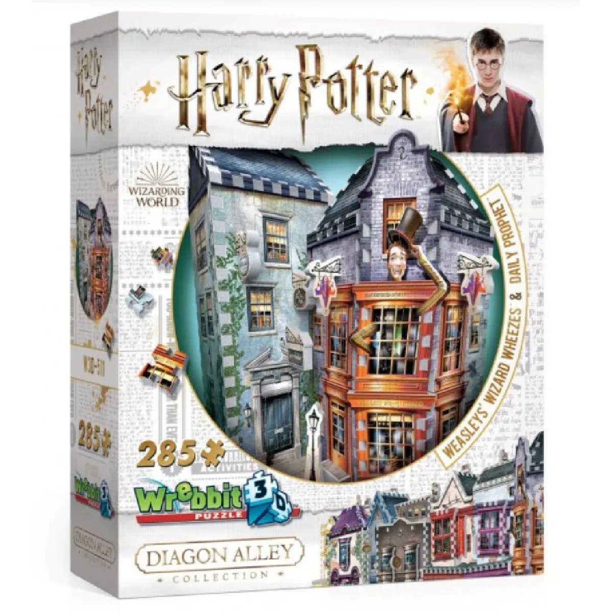Puzzle 3d - Harry Potter: Boutiques Weasley - 285 Pcs