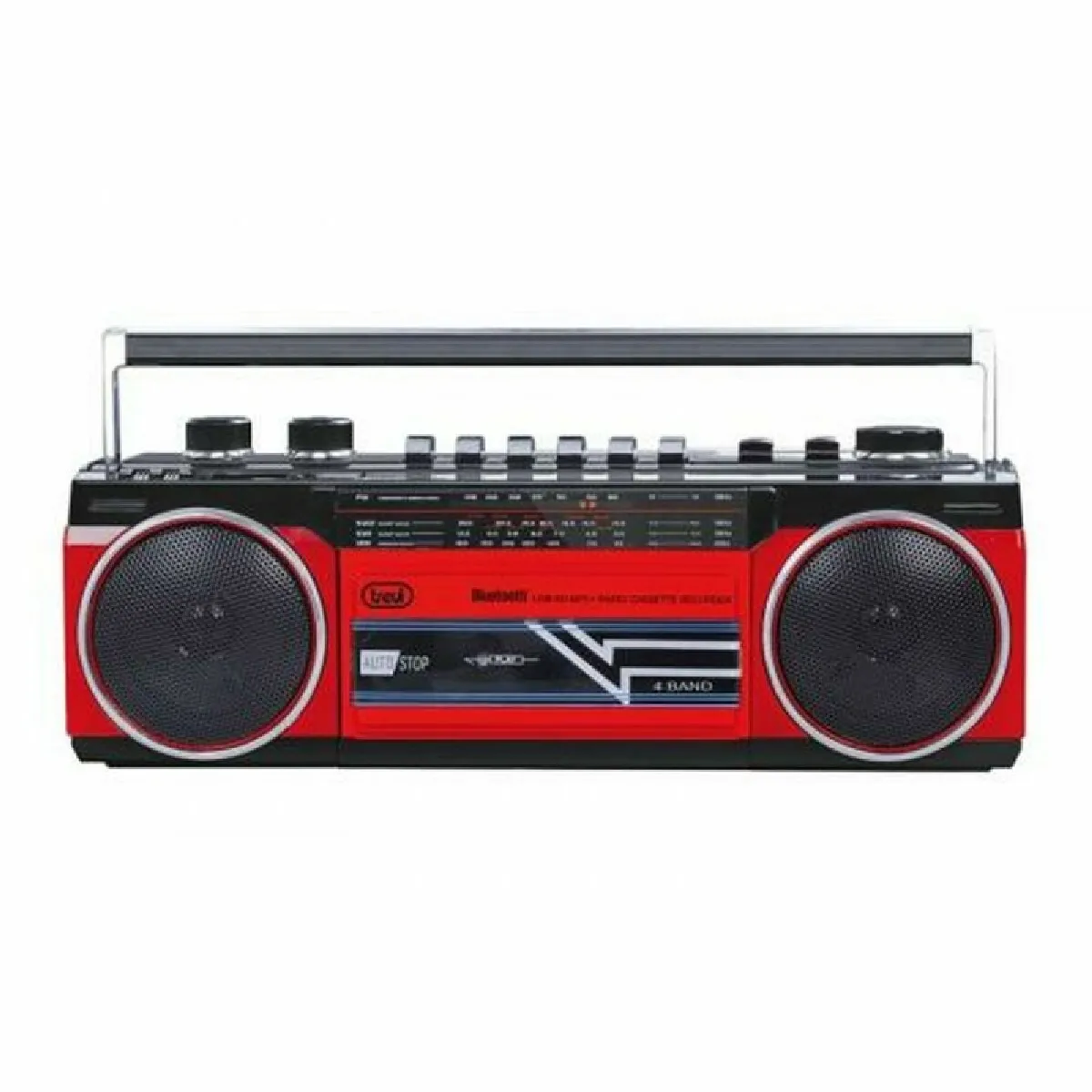Trevi RR 501 BT Personnel Analogique Noir, Rouge - Neuf
