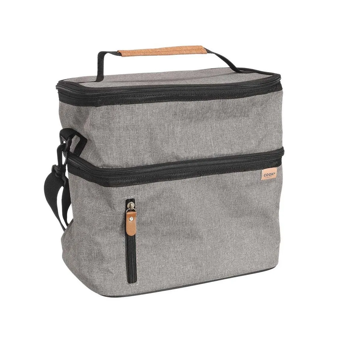 Lunch Bag - Cook Concept - Frais - Compartiments - Gris