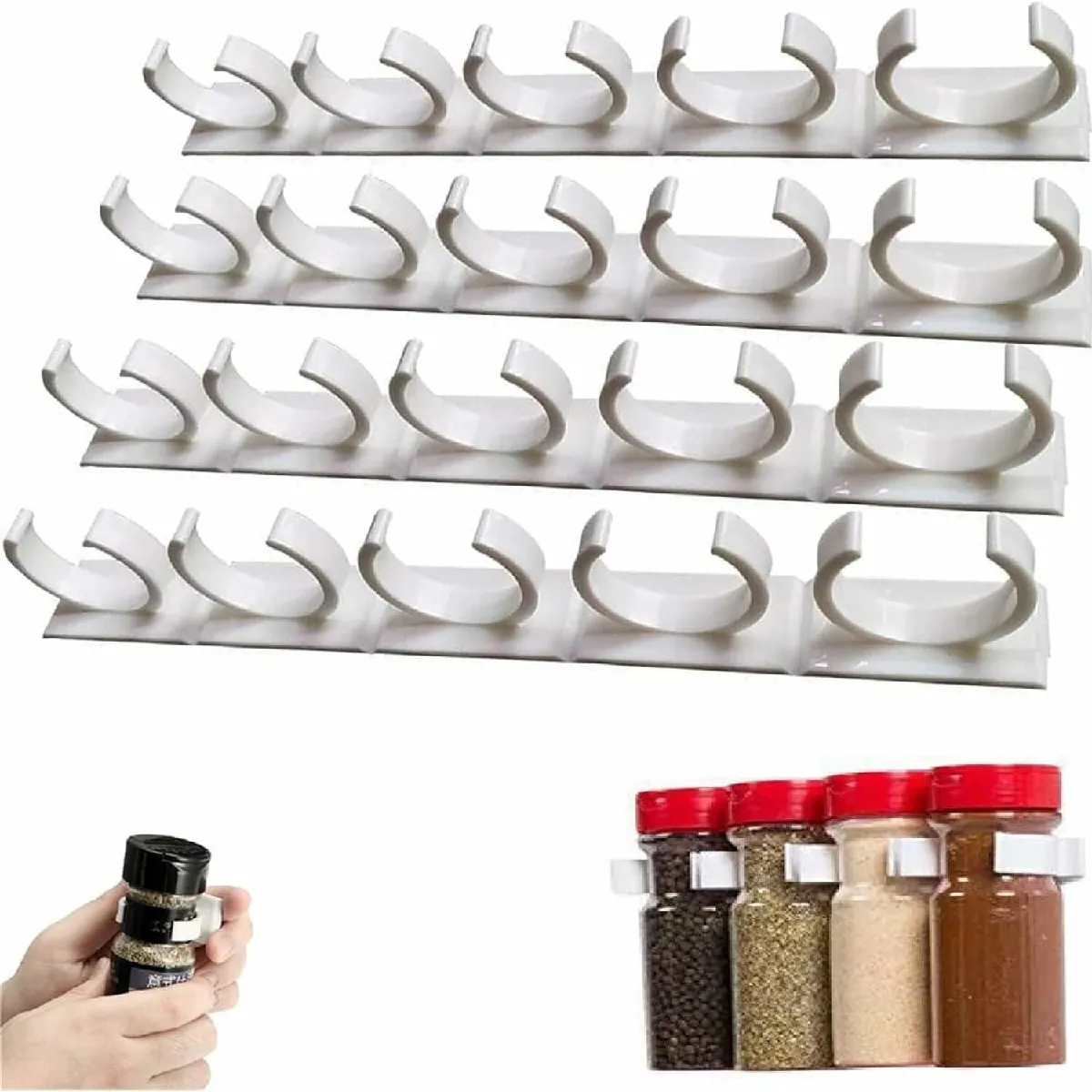 Étagère à Épices Murale pour 20 Pots Épices