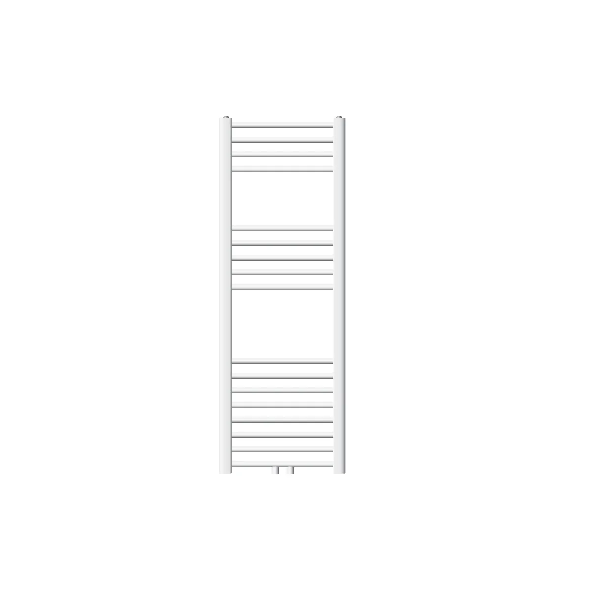 Radiateur de Salle de Bain Design Sahara, 400 x 1200 mm, Blanc, Forme Courbé