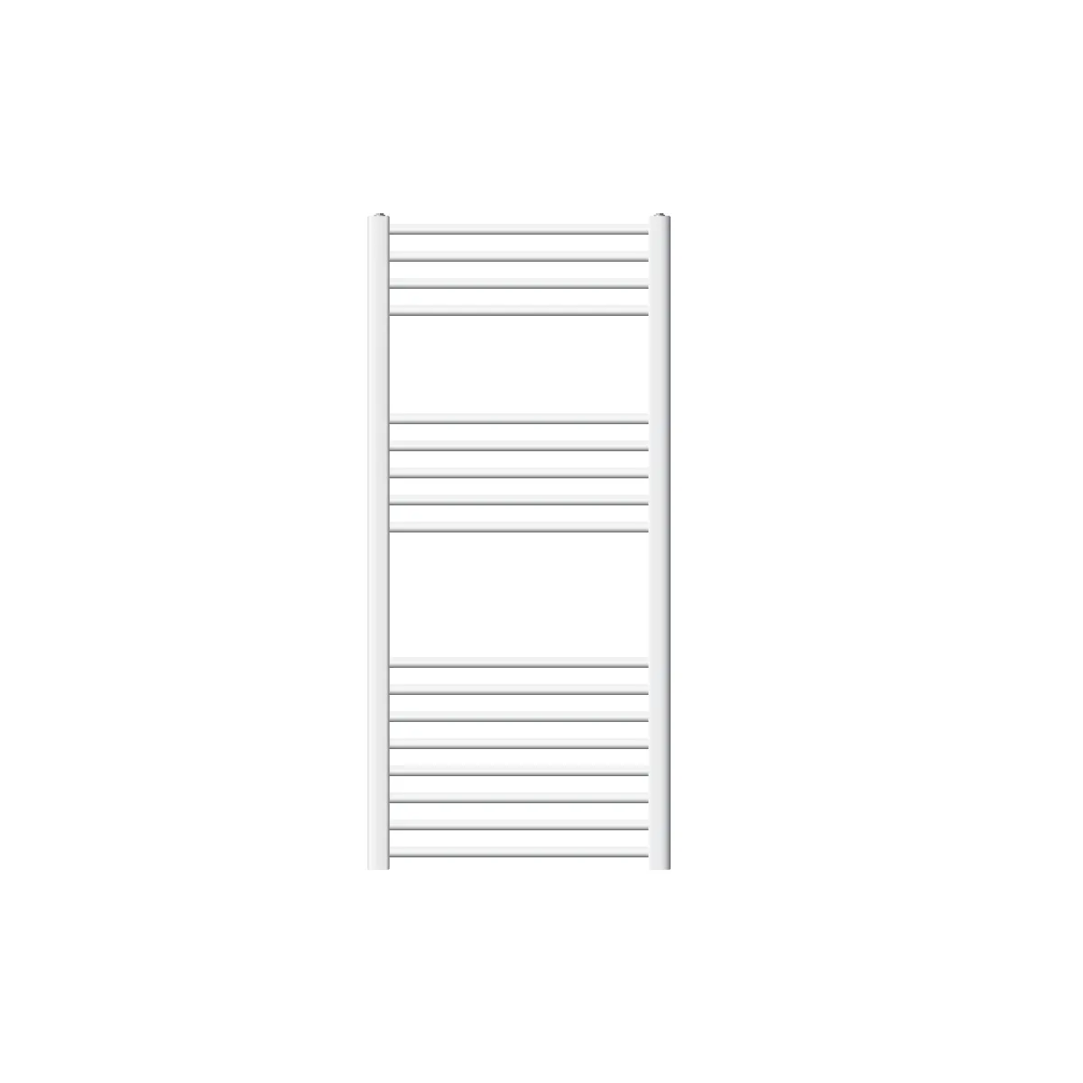 Radiateur de Salle de Bain Design Sahara, 600 x 1200 mm, Blanc, Forme Courbé