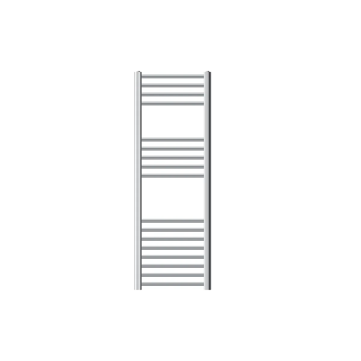 Radiateur de Salle de Bain Design Sahara, 400 x 1200 mm, Chrome, Forme Courbé