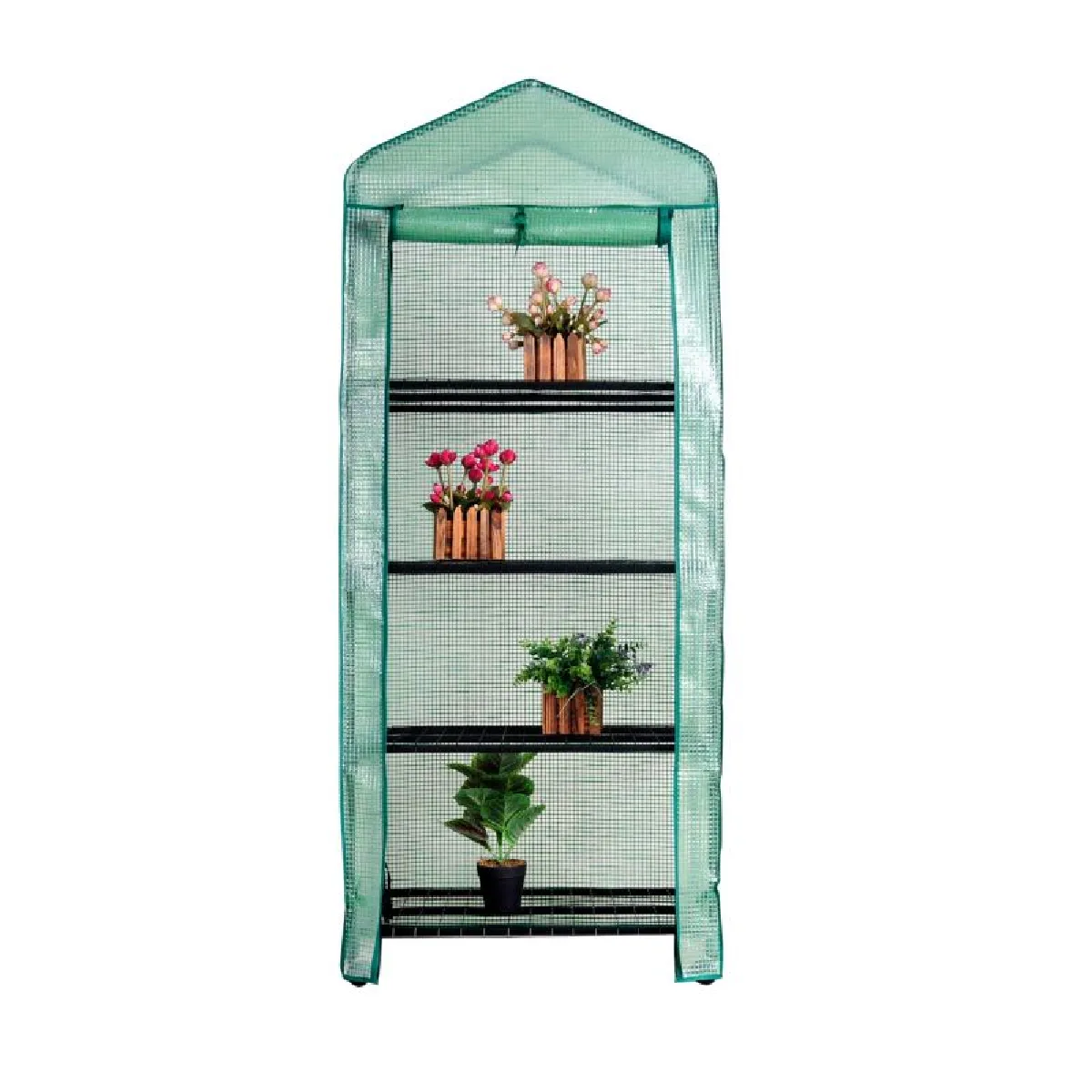 Serre De Jardin À 4 Niveaux Herzberg Hg8001-vert