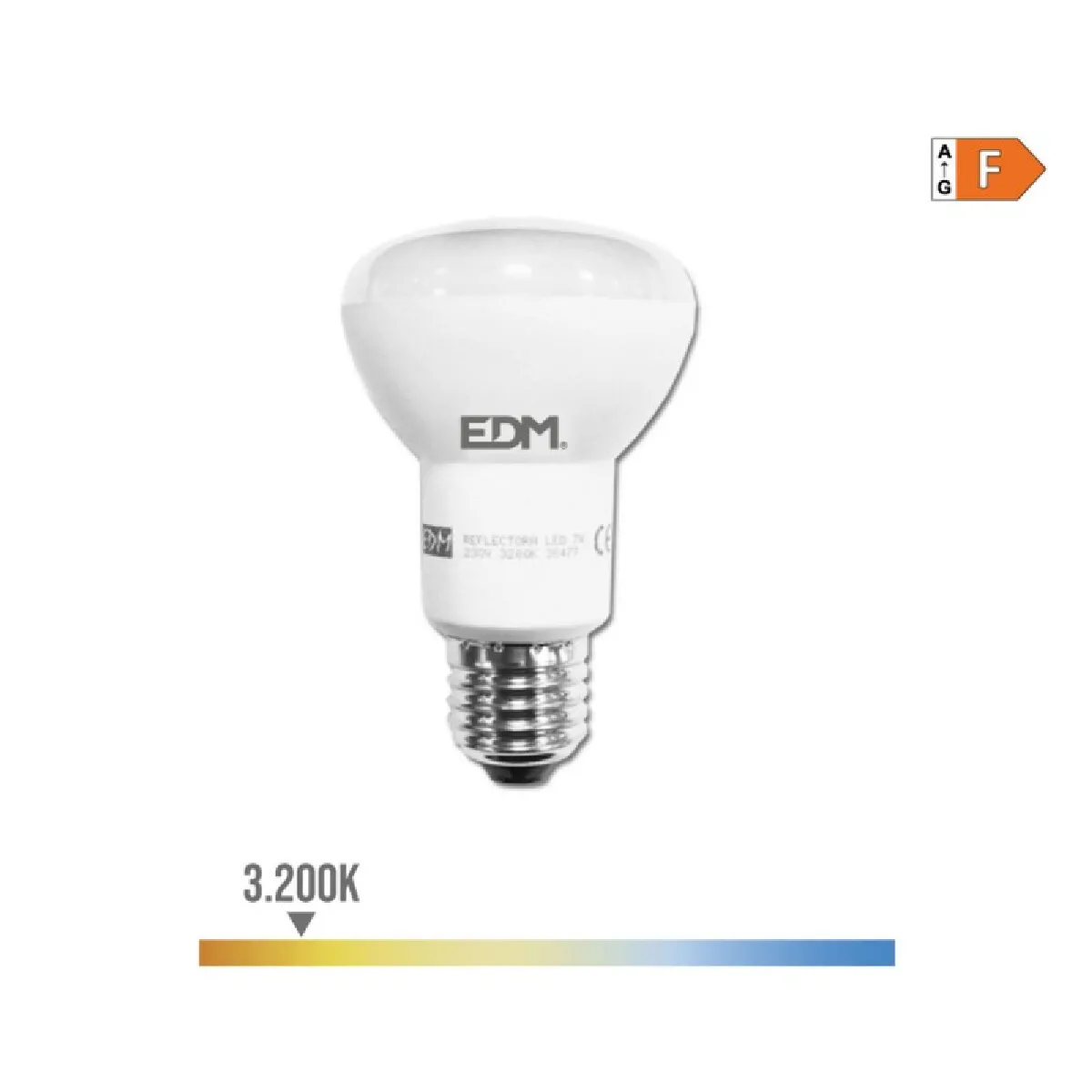Ampoule LED R63 SMD 7W 470 Lumens E27 3200K - EDM 35477