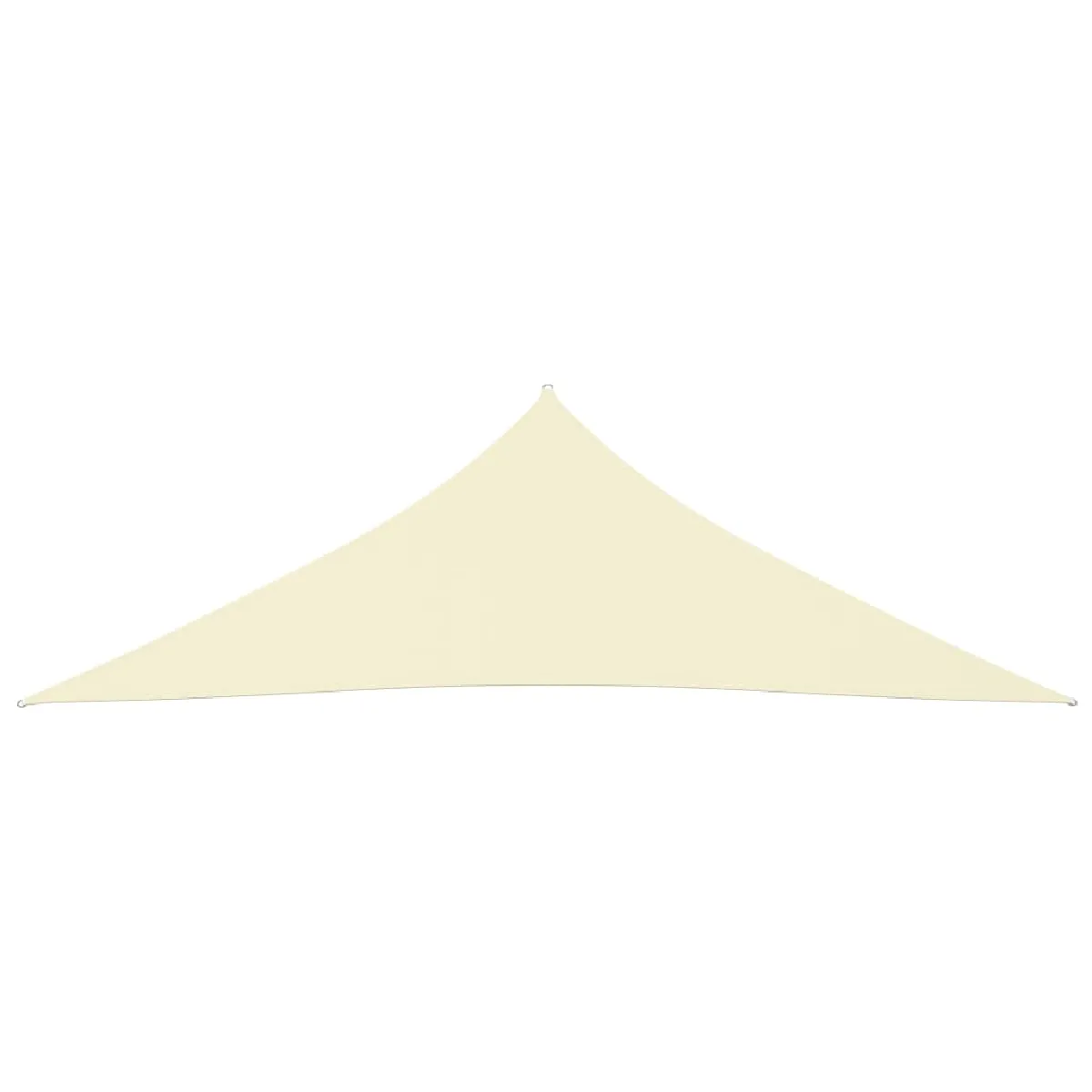 Voile Toile D'ombrage Parasol Tissu Oxford Triangulaire 3,5 X 3,5 X 4,9 M Crème 02_0009806
