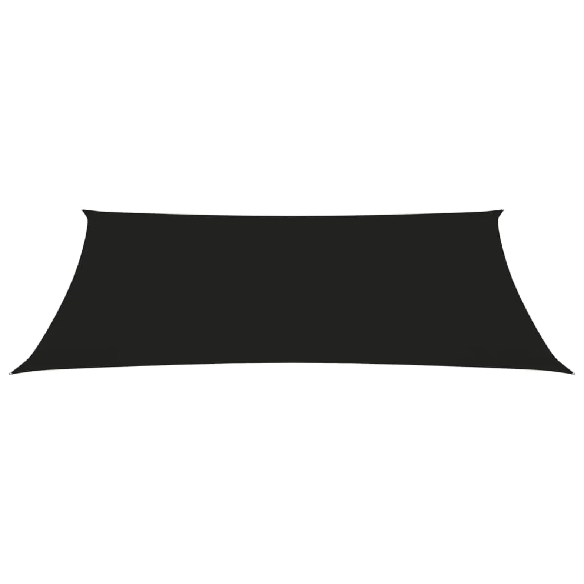 Voile Toile D'ombrage Parasol Tissu Oxford Rectangulaire 2 X 4,5 M Noir 02_0009623