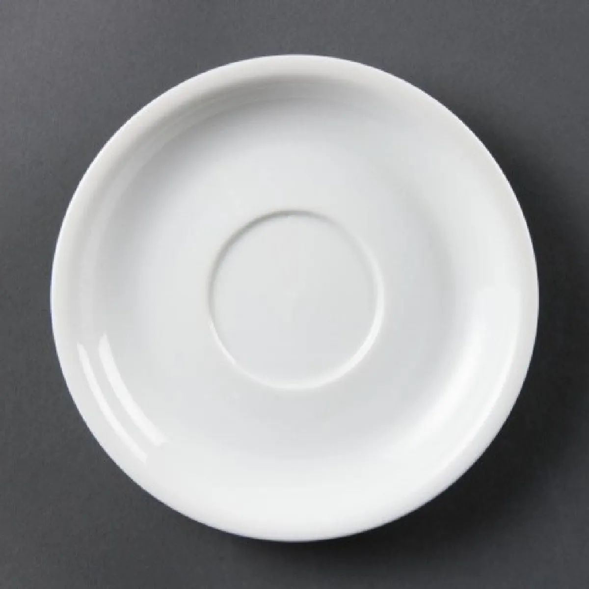 Soucoupes pour tasses à cappuccino CB463 blanches 160 mm Olympia - Lot de 12