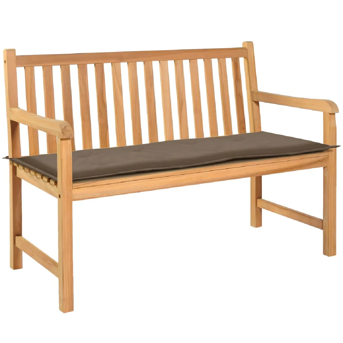Coussin De Banc De Jardin 100 % Polyester Imperméable Taupe 120 X 50 X Dec021750