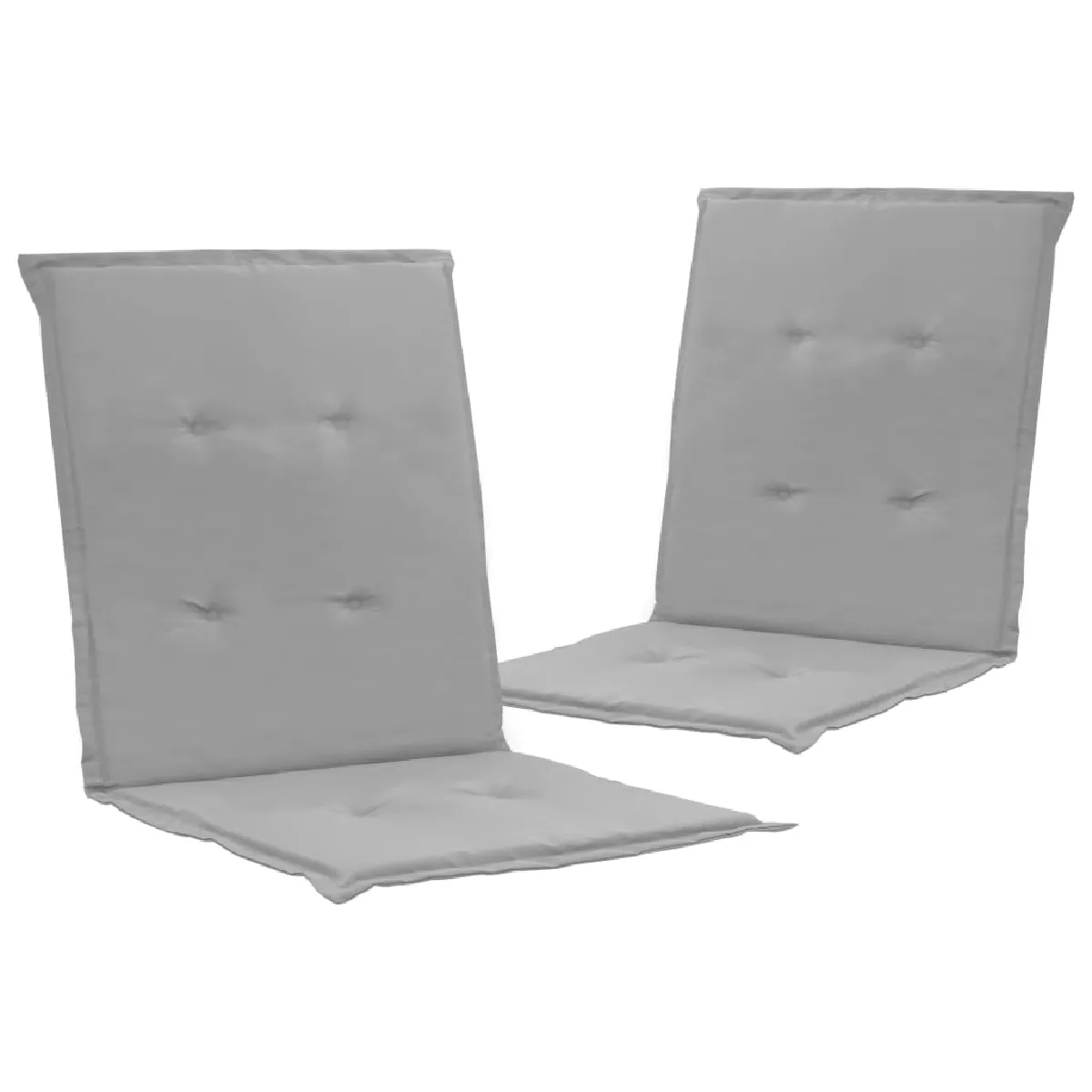 Lot De 2 Coussins De Chaise De Jardin 100% Polyester Ris 100 X 50 Dec021678