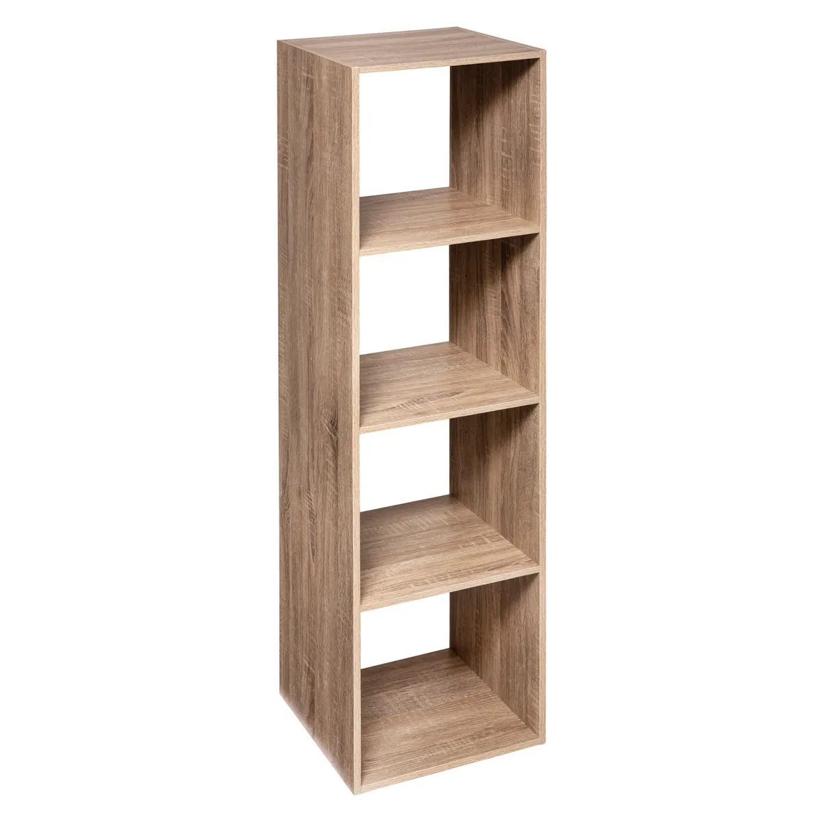 Étagère Colonne 4 Cases "mix N' Modul" Effet Chêne Naturel - 5five