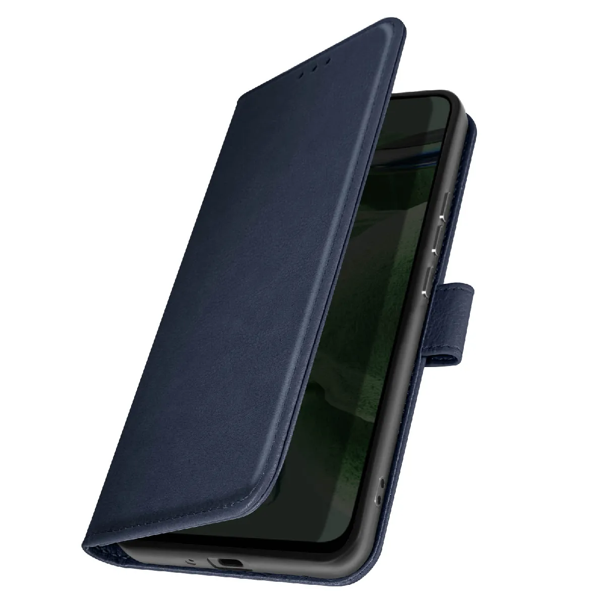 Étui Pour Honor 90 Smart Portefeuille Et Support Vidéo Bleu Nuit