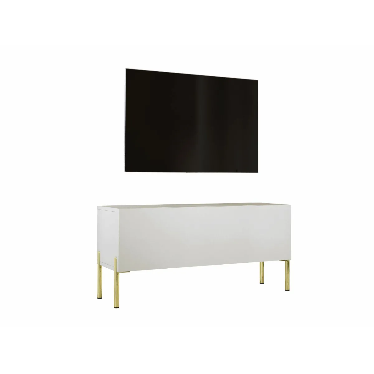 Meuble TV: Cachemire, Pieds Or, 100 x 52 x 32 cm
