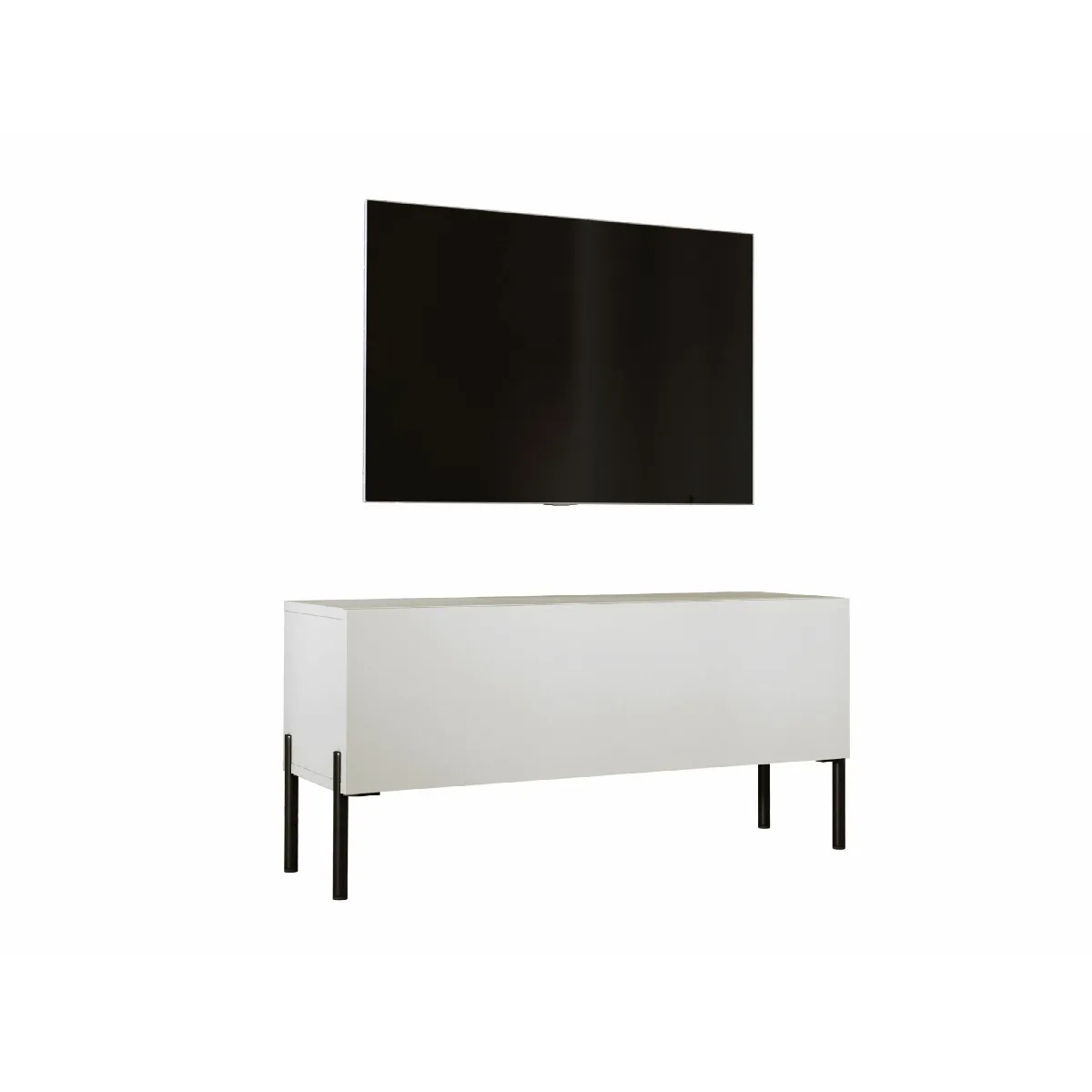 Meuble TV: Cachemire, Pieds Noir, 100 x 52 x 32 cm