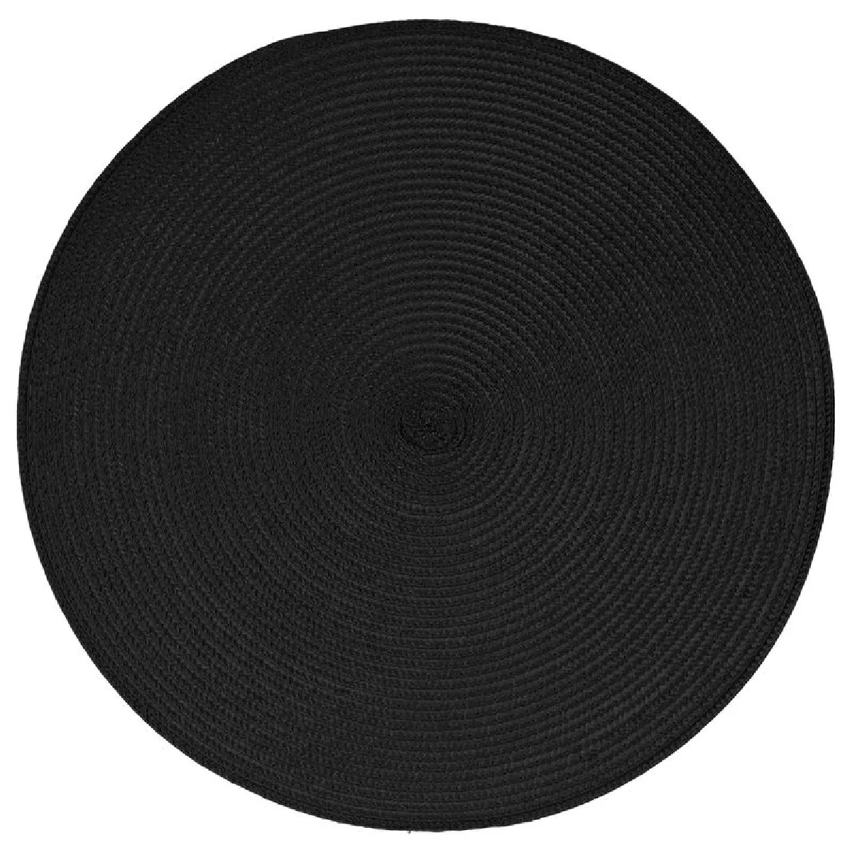 Set De Table Tressé D38cm Noir - Sg Secret De Gourmet