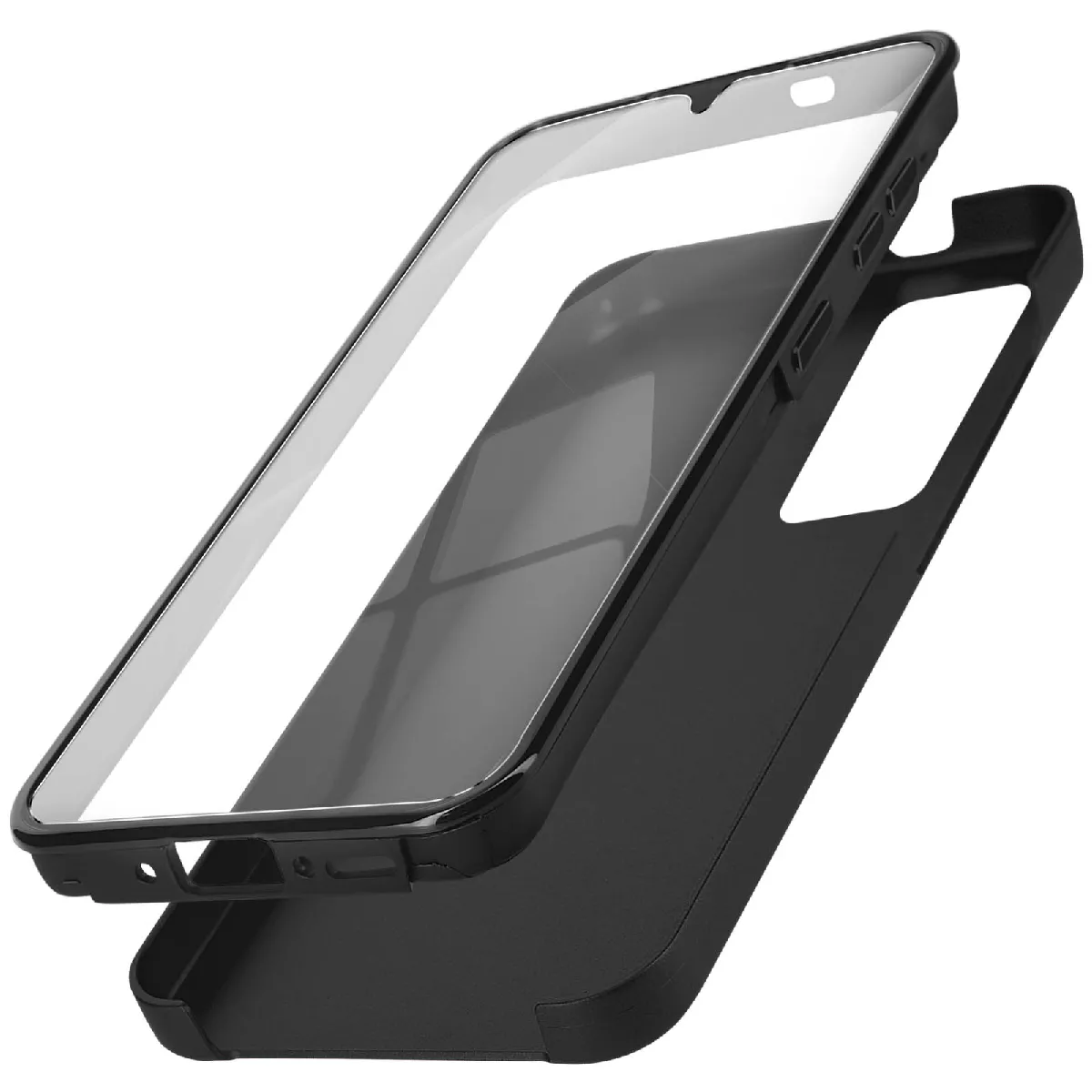 Coque Intégrale Pour Samsung A35 Rigide Et Avant Souple Tactile Noir