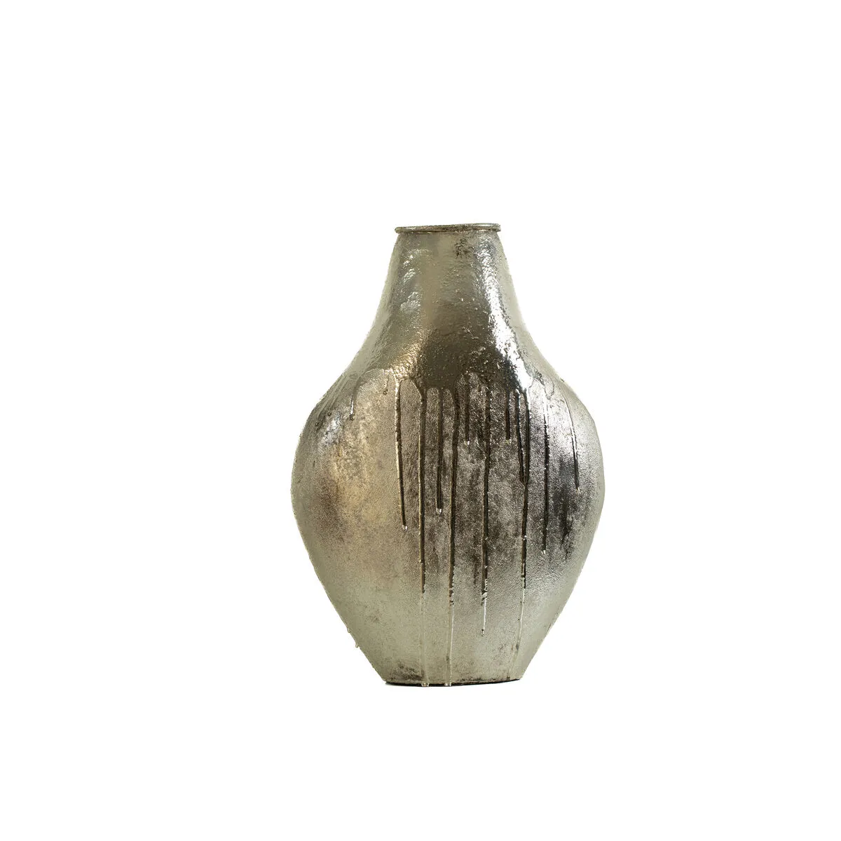 Vase Alexandra House Living Champagne Aluminium 34 X 48 X 13 Cm
