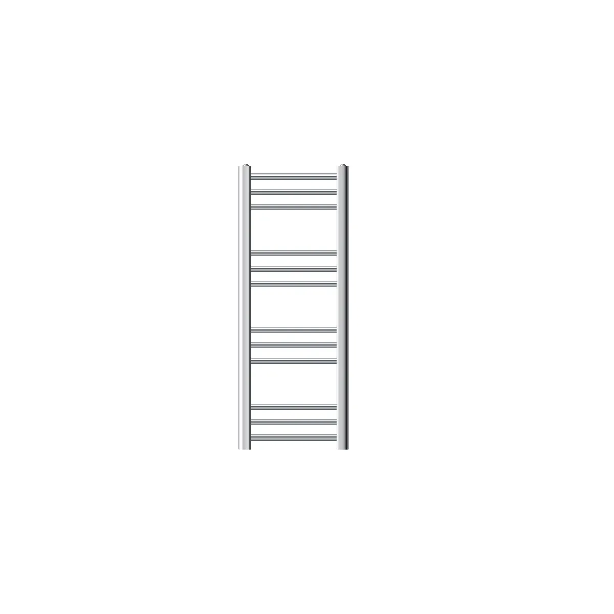 Radiateur de Salle de Bain Design Sahara, 300 x 800 mm, Chrome, Forme Droite