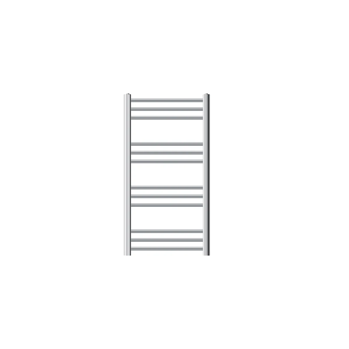 Radiateur de Salle de Bain Design Sahara, 500 x 800 mm, Chrome, Forme Droite
