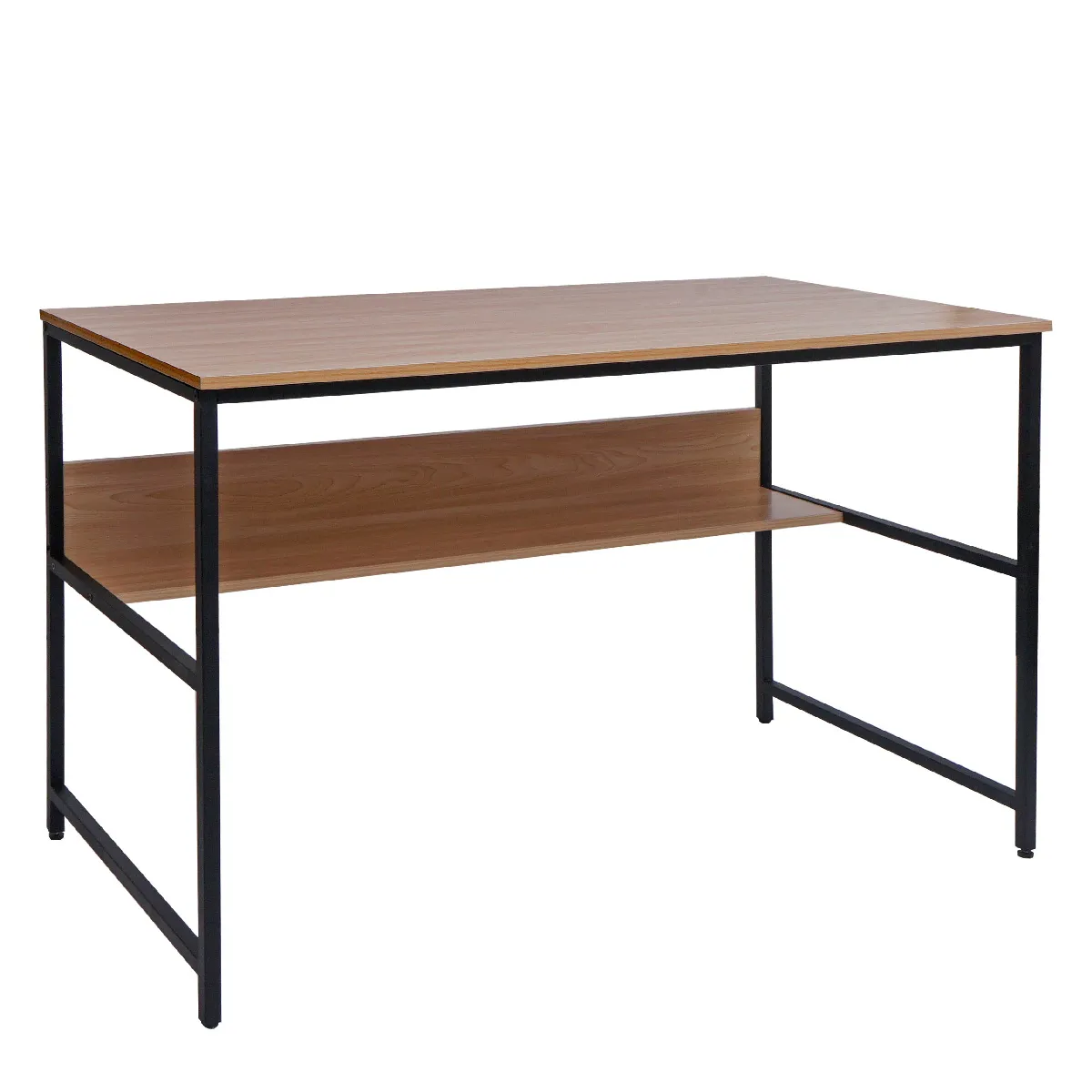 Bureau Table D'ordinateur Espace De Rangement Sous Le Plateau De Table 120x60 Cm En 04_0006063