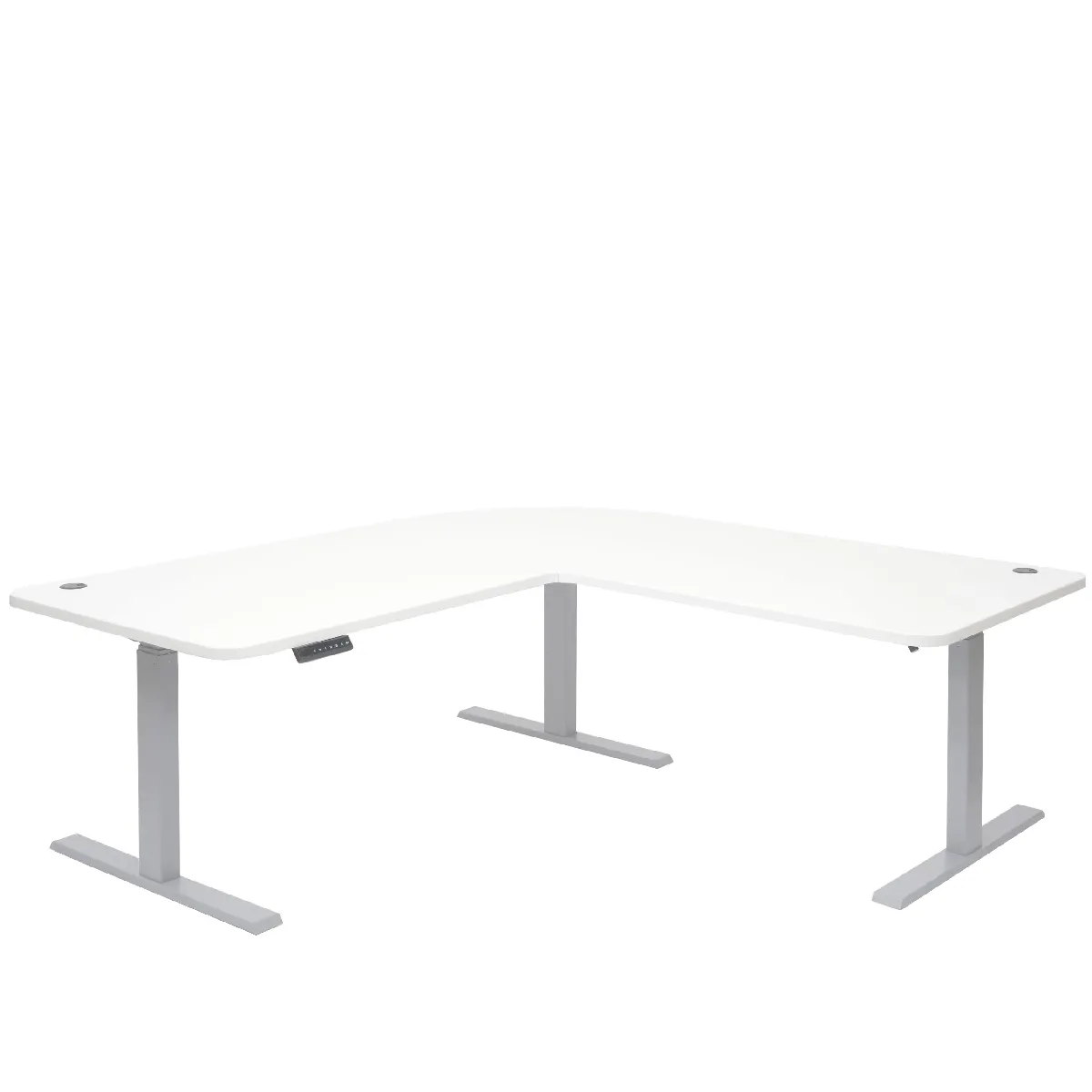 Bureau D'angle Table D'ordinateur Réglable En Hauteur Électriquement 178 X 178 Cm Hdf Couleur 04_0006022