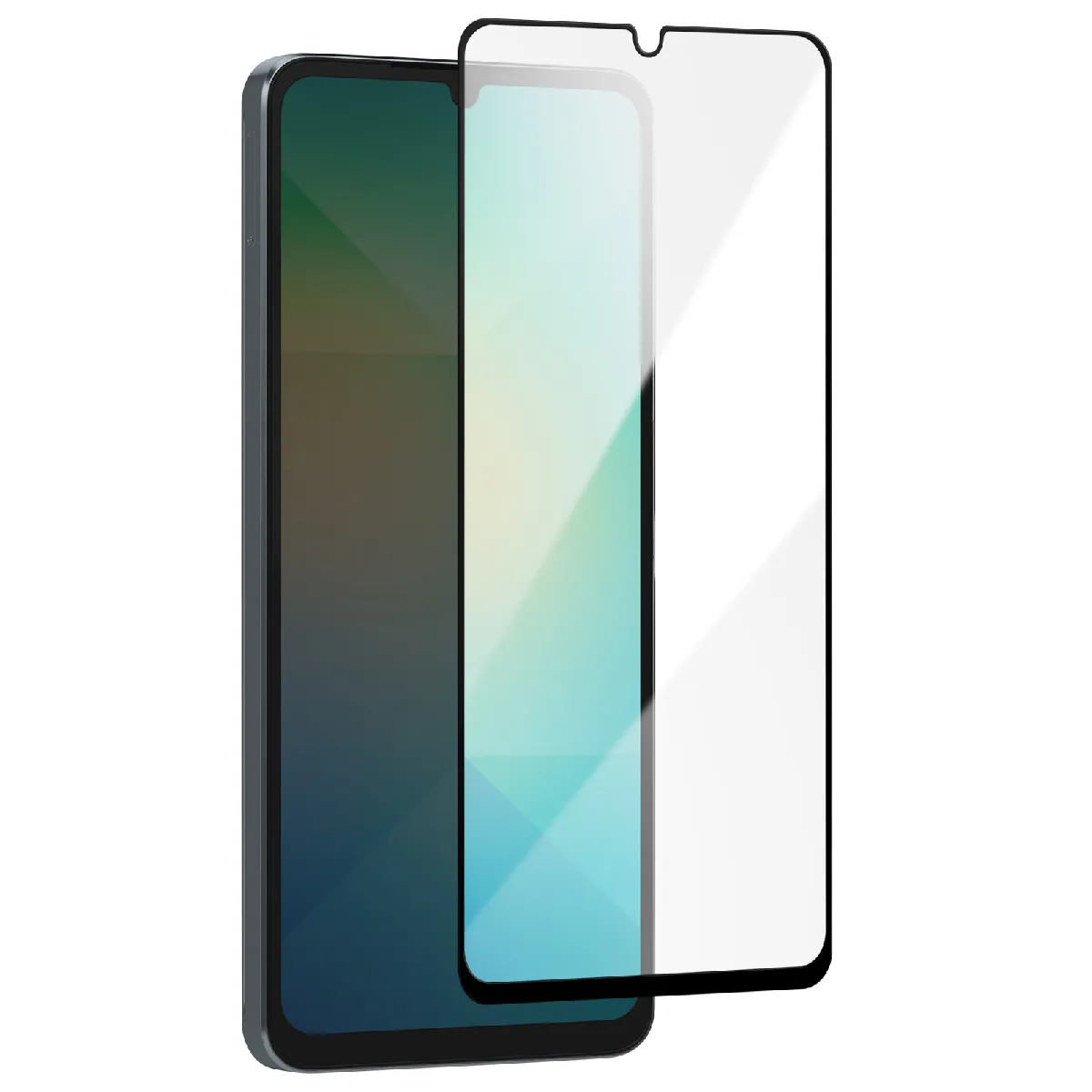 Verre Trempé Pour Samsung Galaxy A06 Dureté 9h Full Glue 5d Transparent