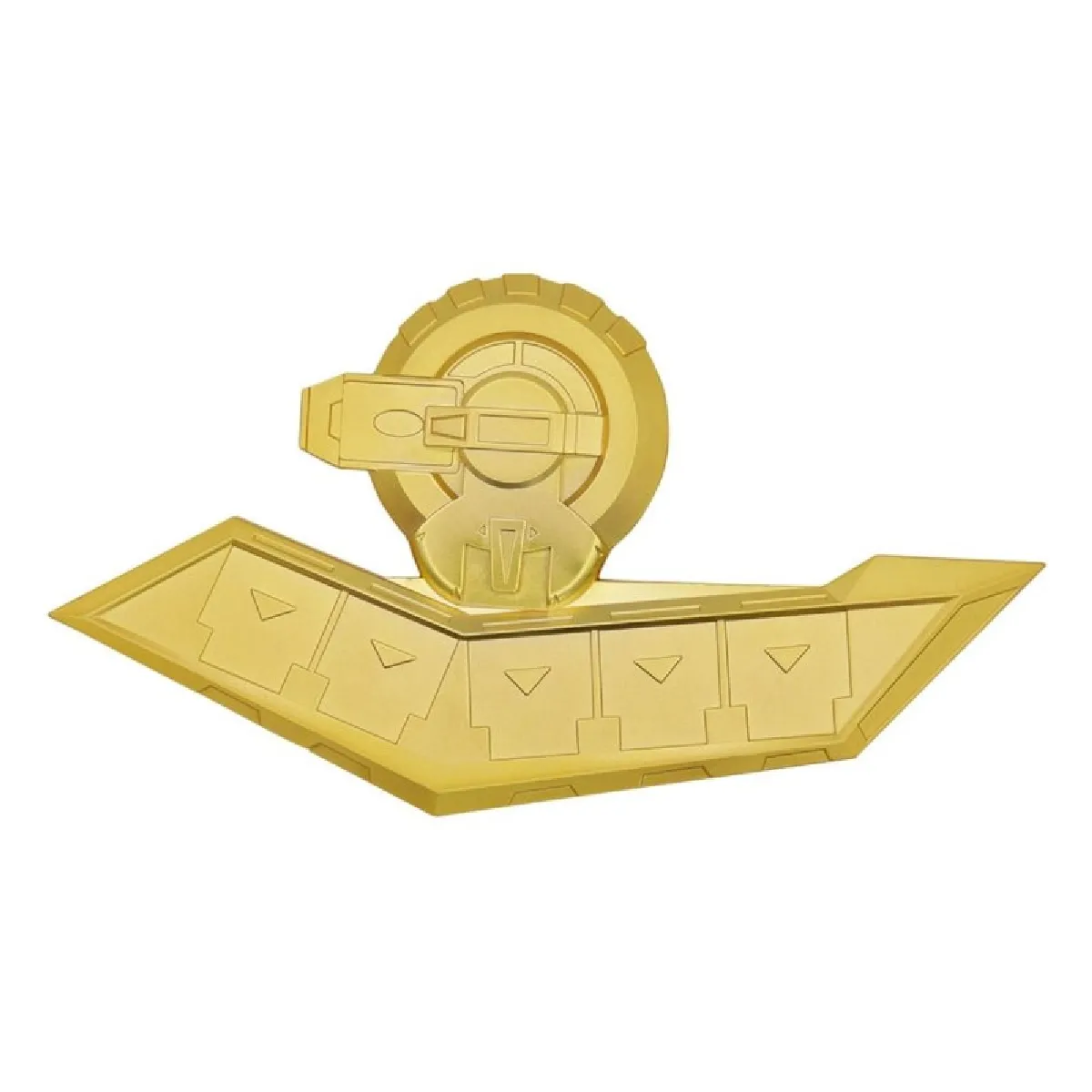 Figurine de collection Réplique Fanattik Yu-Gi-Oh! 24K Gold Plated Duel Disk Mini