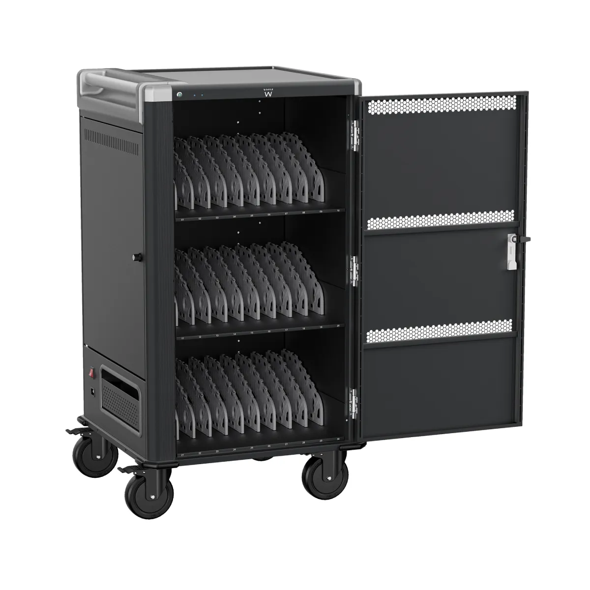 Chariot de chargement et de stockage mobile Ewent EW1700 pour 30 ordinateurs portables / tablettes - Neuf