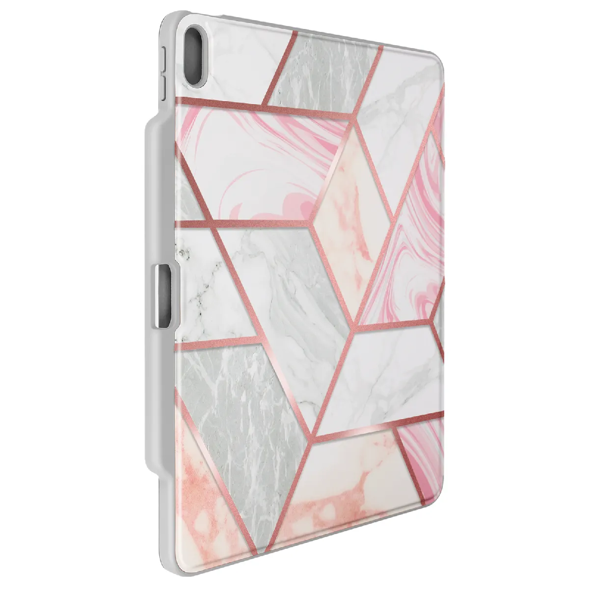Étui Supcase Cosmo Housse Ipad Air 13 13.0 Pouces Marbré Rose Simili_cuir