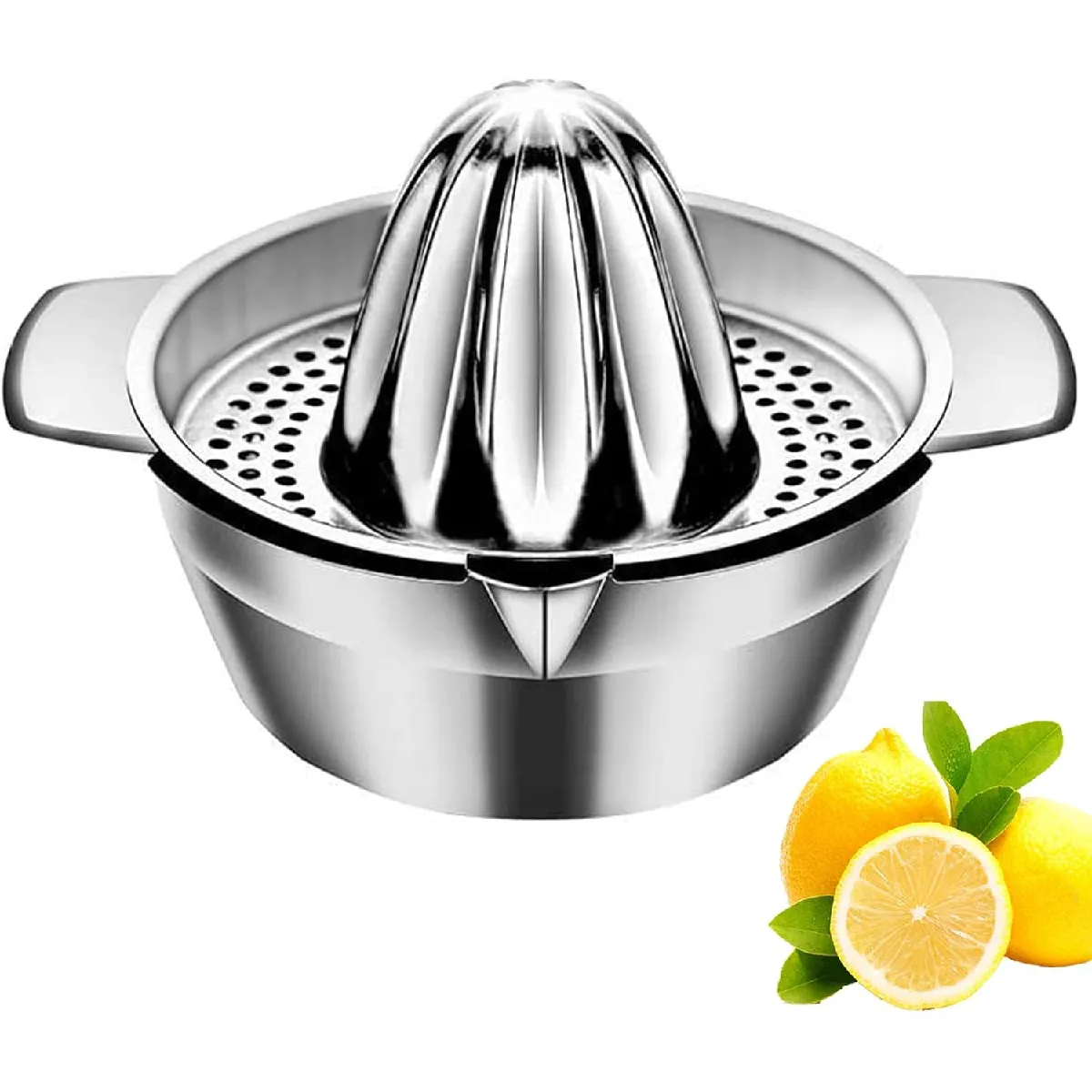 Presse Agrume Manuel Inox Gris