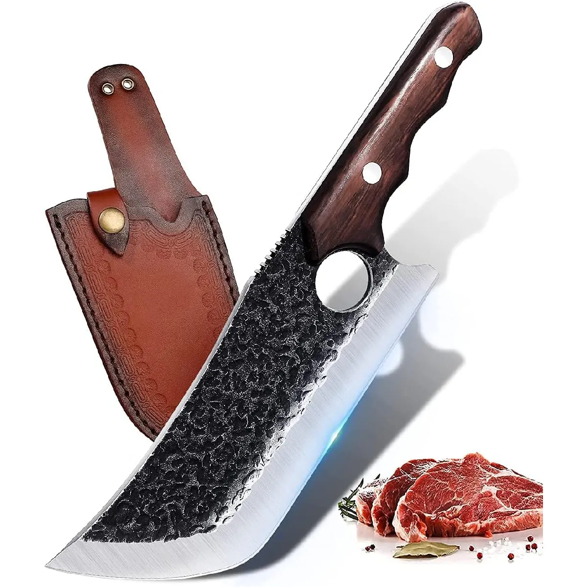 Couteau Boucher De Cuisine Japonais Couteau Viking En Acier Carboné
