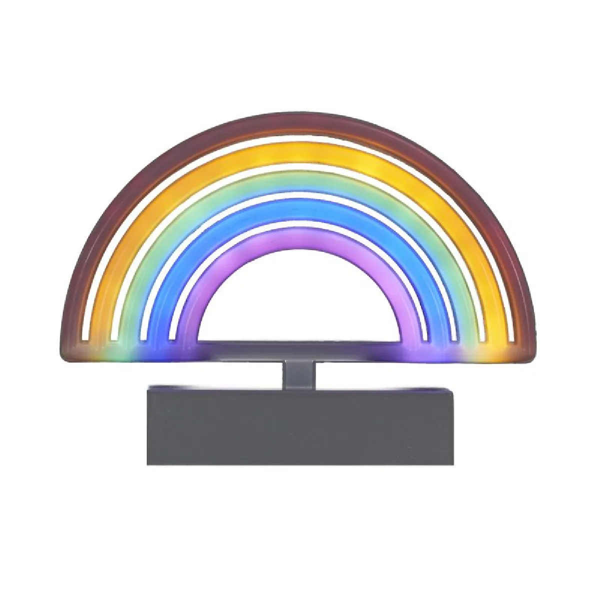 Lampe - HOME DECO FACTORY - Arc En Ciel - LED - Effet Néon - Multicolore