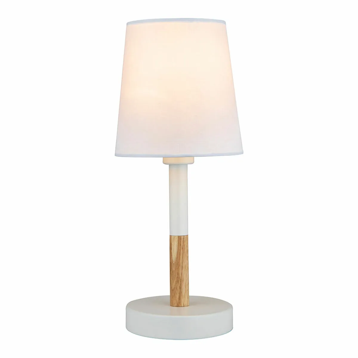 Lampe De Bureau Edm 32016 Blanc Bois Acier 40 W 220-240 V Ø 13 X 32 Cm