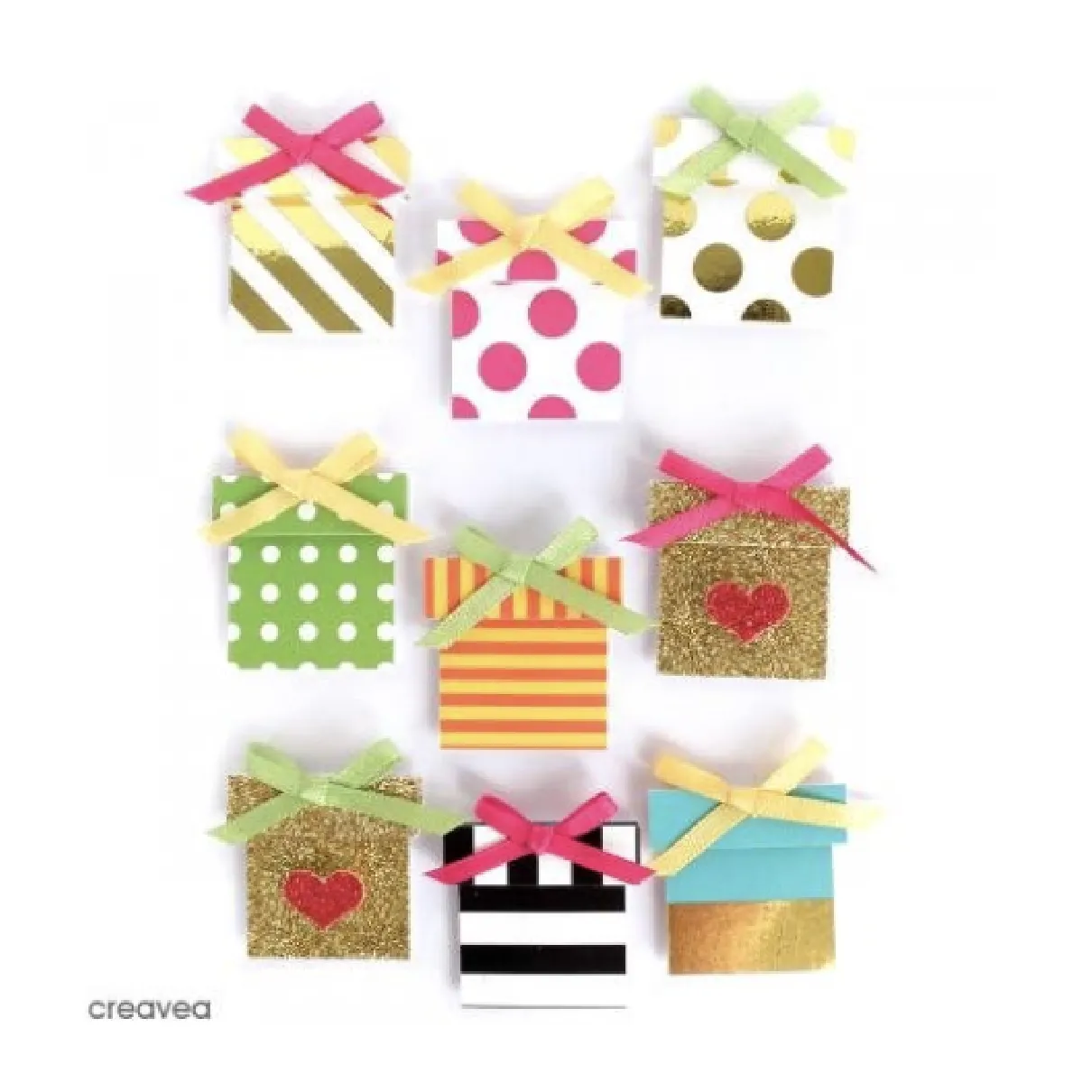 Stickers 3d Graine_creative 19 X 18 X 7 Cm Multicolor Autres Matière(s)
