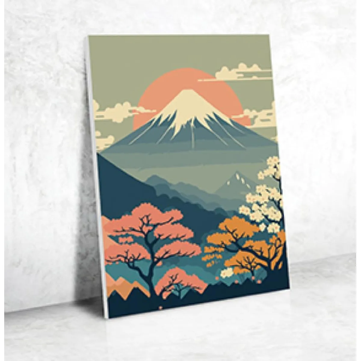 Peinture Au Numéro Graine_creative 30x40 Cm Mont Fuji Multicolor