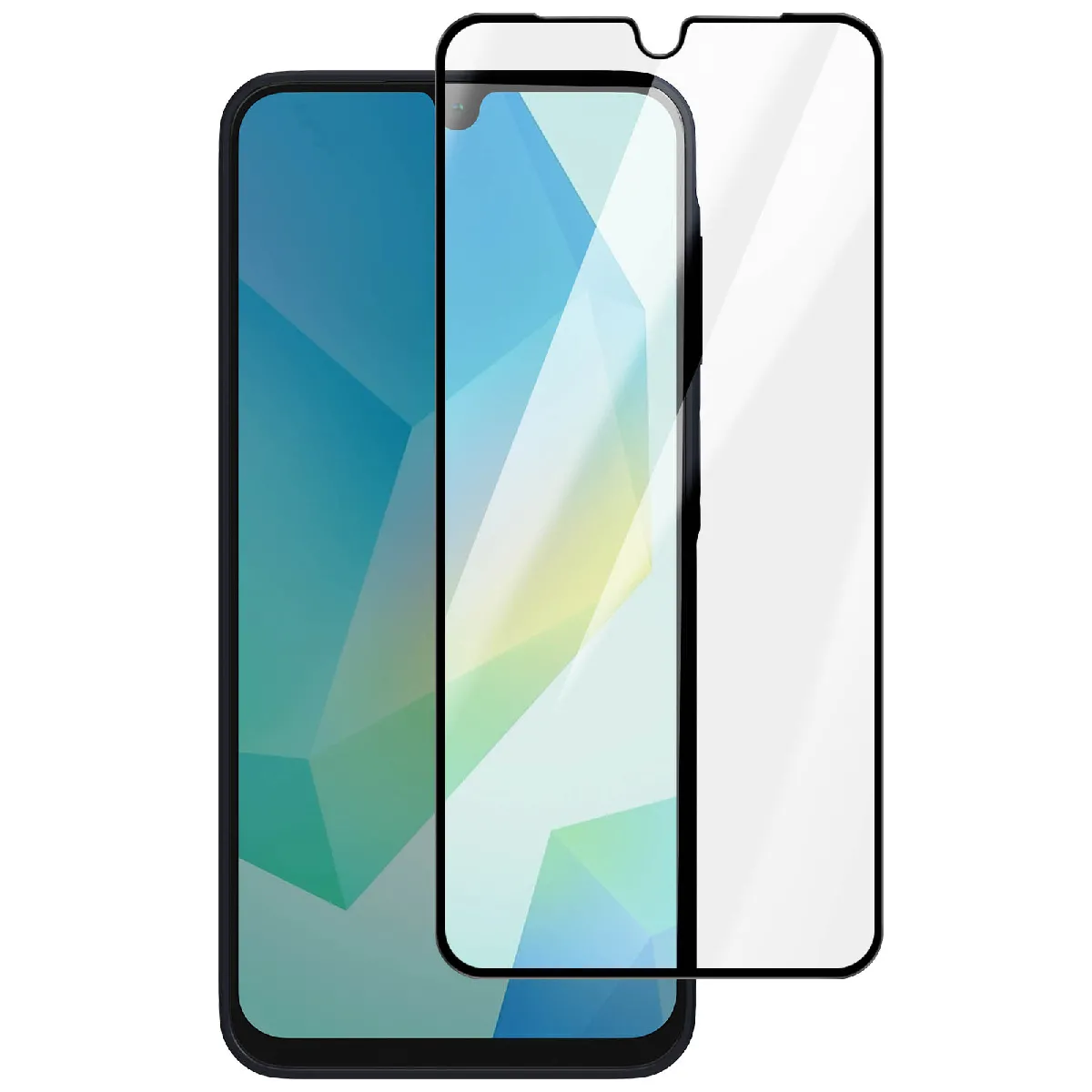 Verre Trempé Pour Samsung Galaxy A16 Haute Transparence 9d Dureté 9h Noir