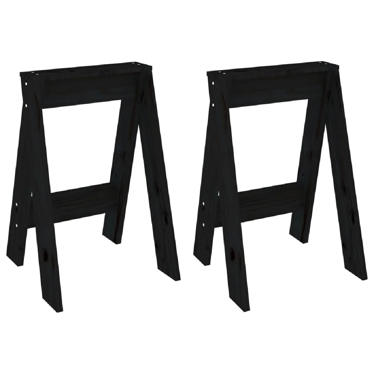 Lot De 2 Tabouret Assise Siège De Cuisine 40 X 40 X 60 Cm Dec026412