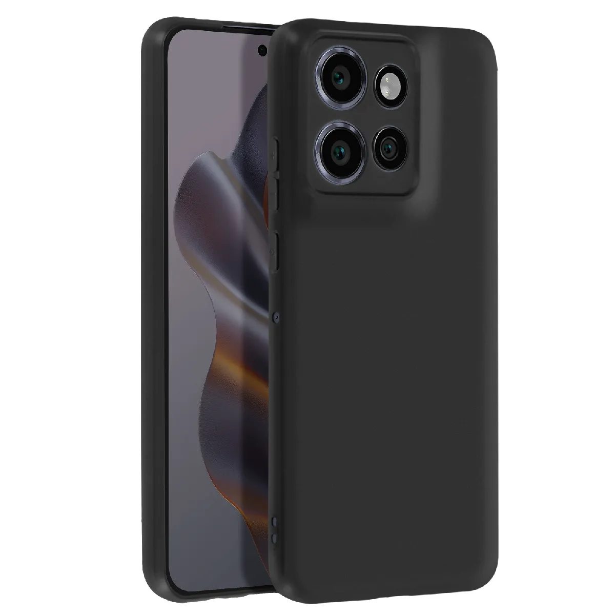 Coque Pour Motorola Edge 50 Neo, Edge 60 Neo Et Thinkphone 25 Souple Mat Noir