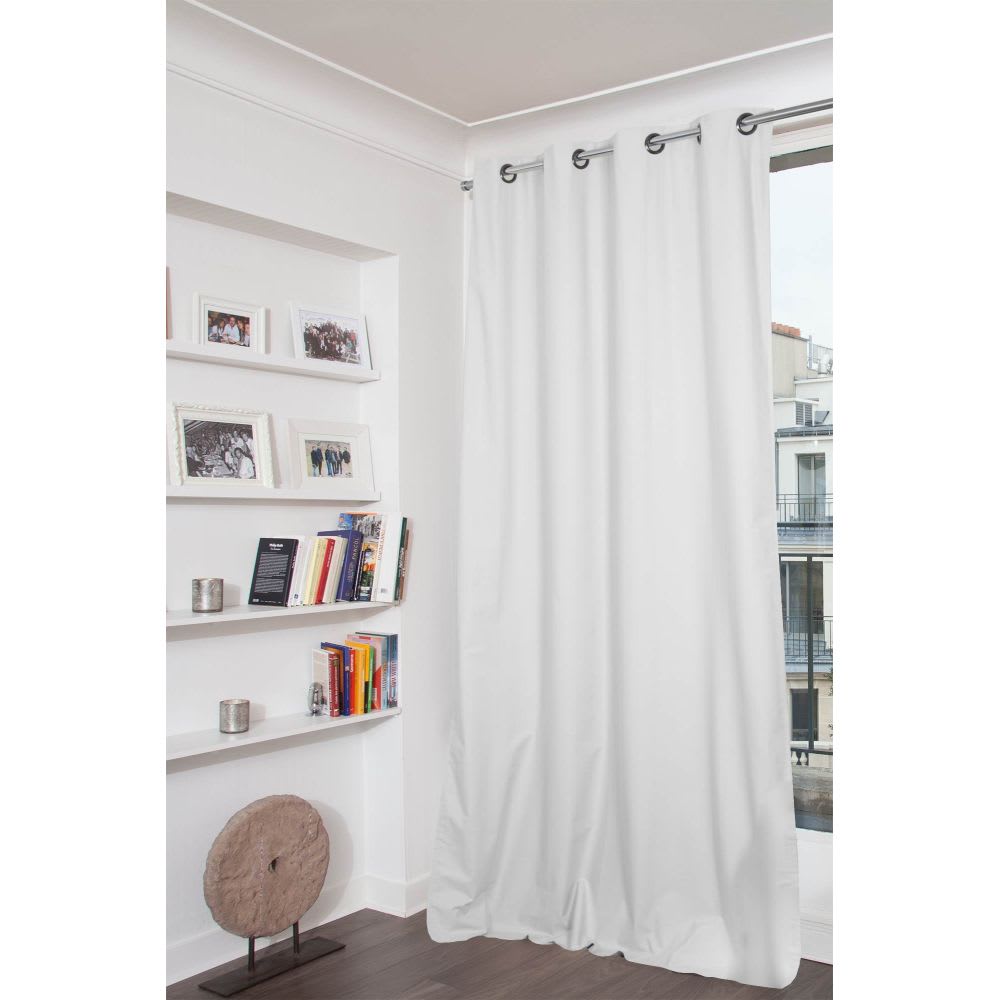 Rideau Occultant Total Oeillets Blanc MC720 135L x 250H