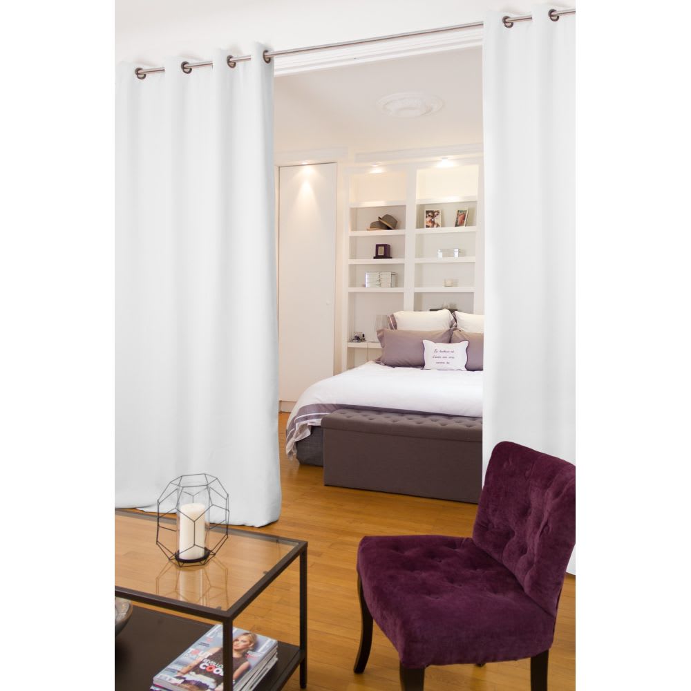 Rideau phonique séparateur Oeillets Blanc MC720 140L x 250H