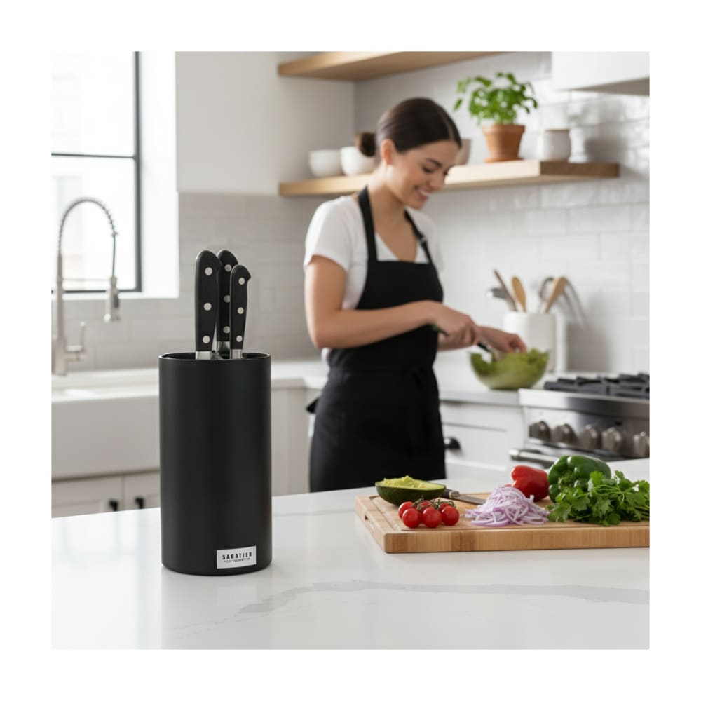 Bloc spaghetti 5 couteaux de cuisine Acier - Vulcano par Sabatier Trompette