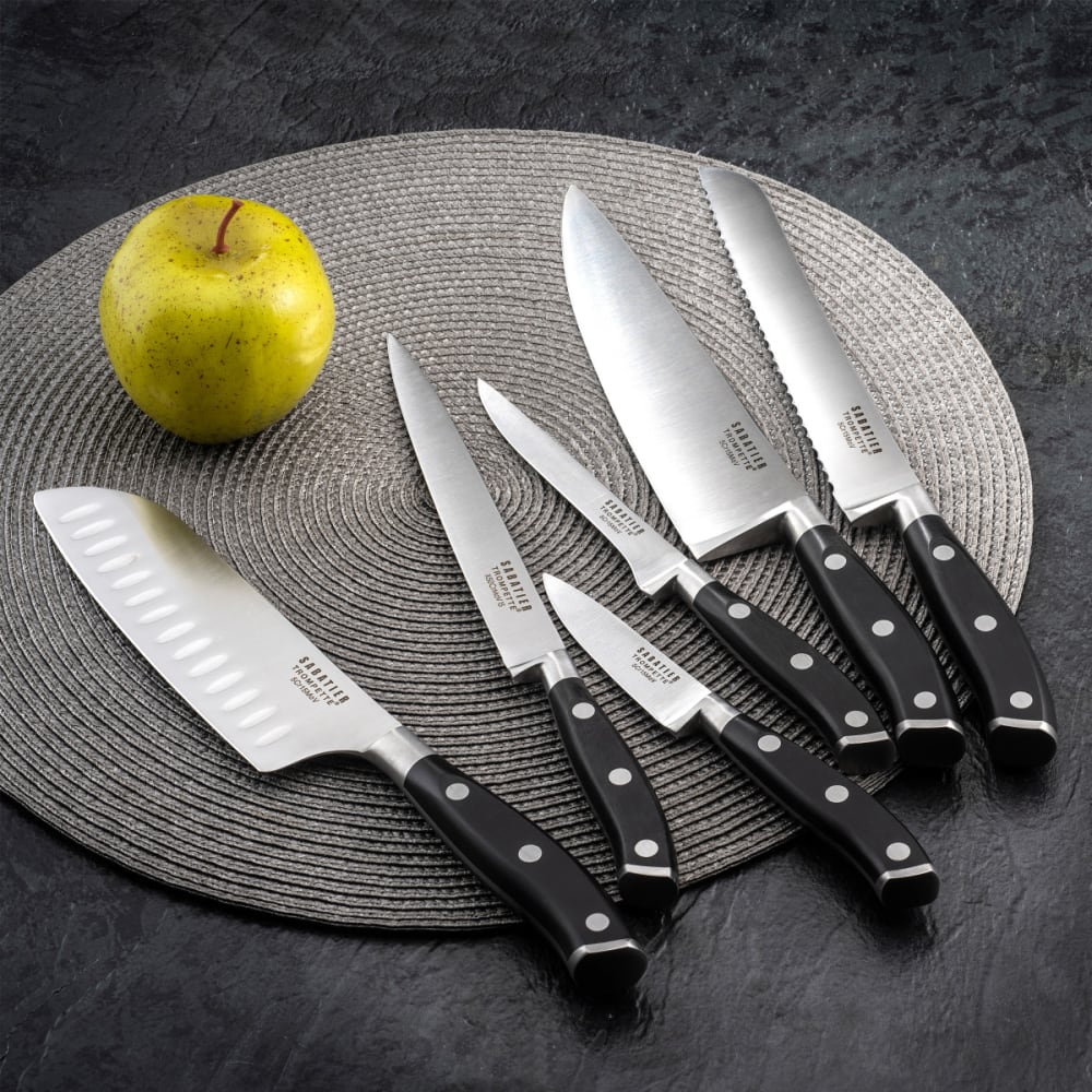 Set 8 couteaux de cuisine - Vulcano par Sabatier Trompette