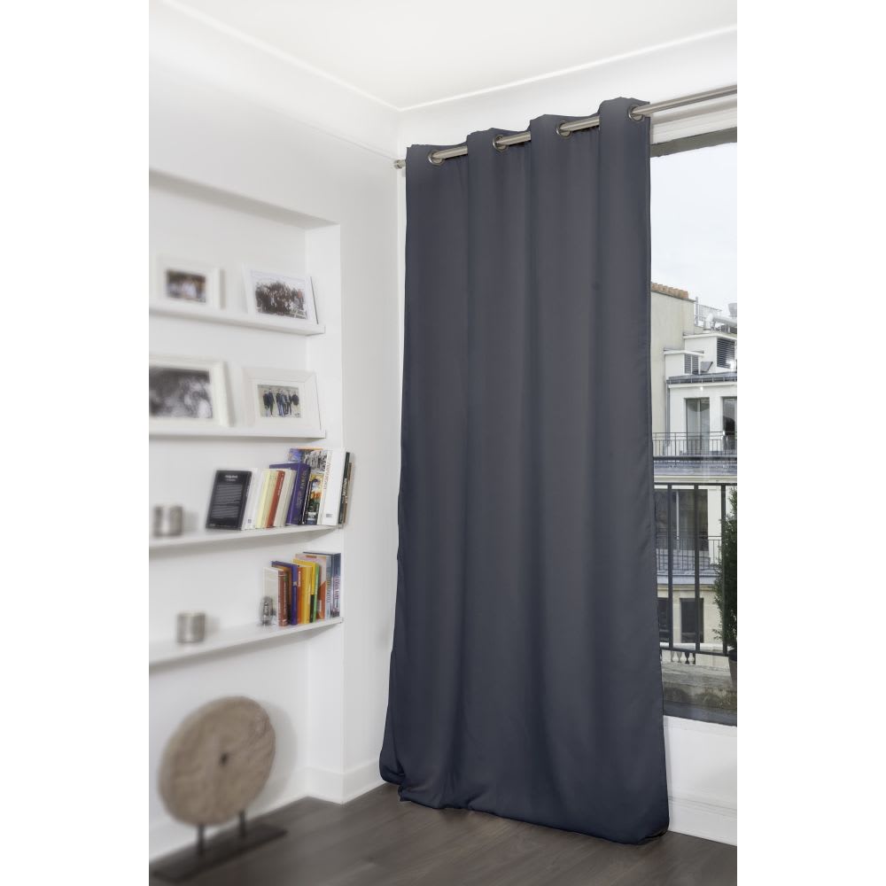 Rideau Occultant Oeillets Gris MC713 140L x 260H