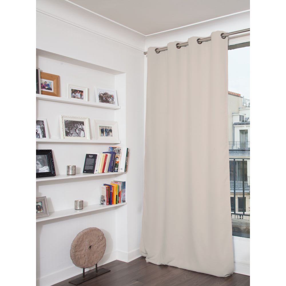 Rideau occultant Oeillets Gris MC17 140L x 260H