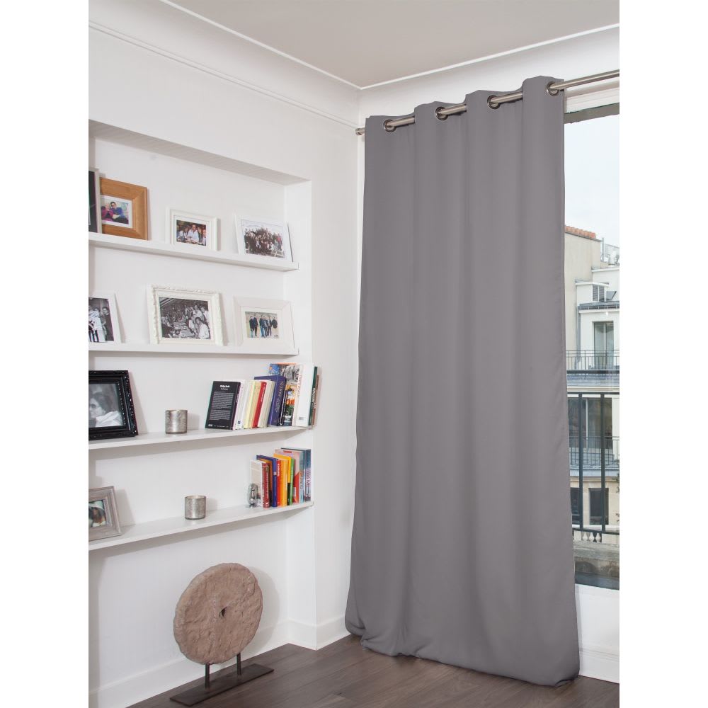 Rideau Occultant Oeillets Gris MC09 140L x 180H
