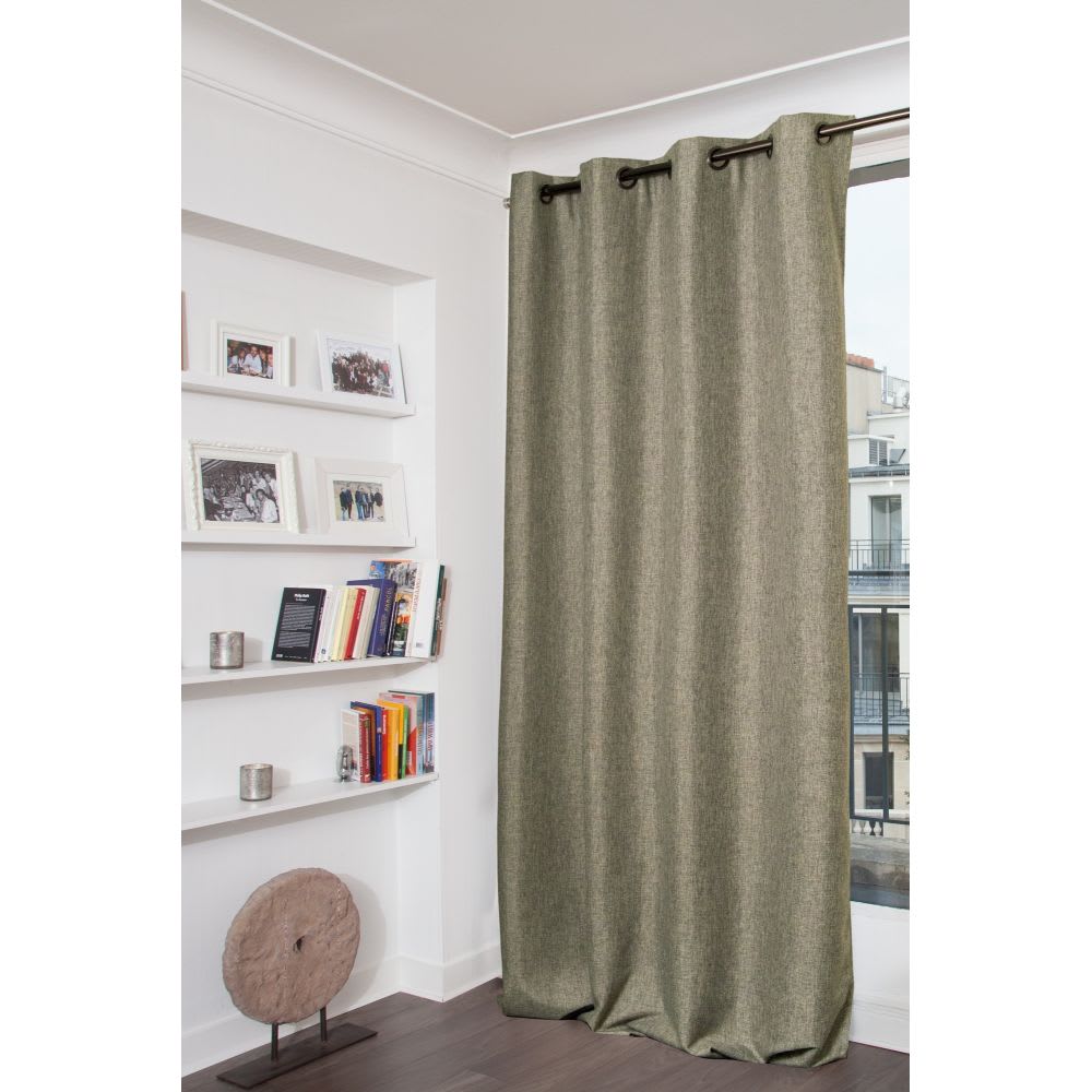 Rideau Occultant Total Oeillets Gris MC740 135L x 260H