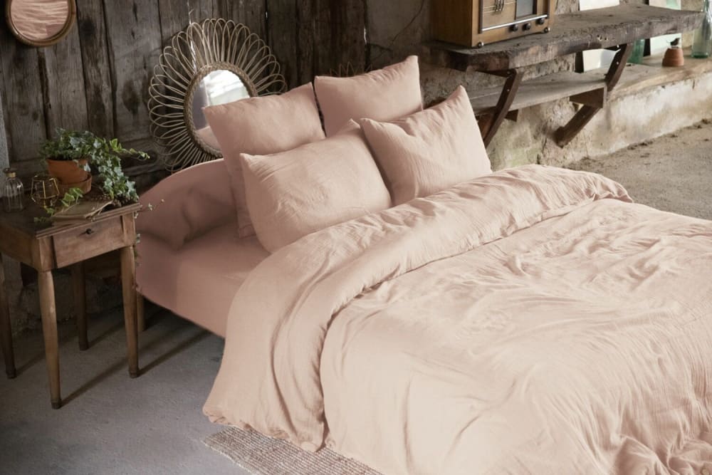 Housse De Rêve Guimauve Housse De Couette Rose Coton 140 X 200 Cm